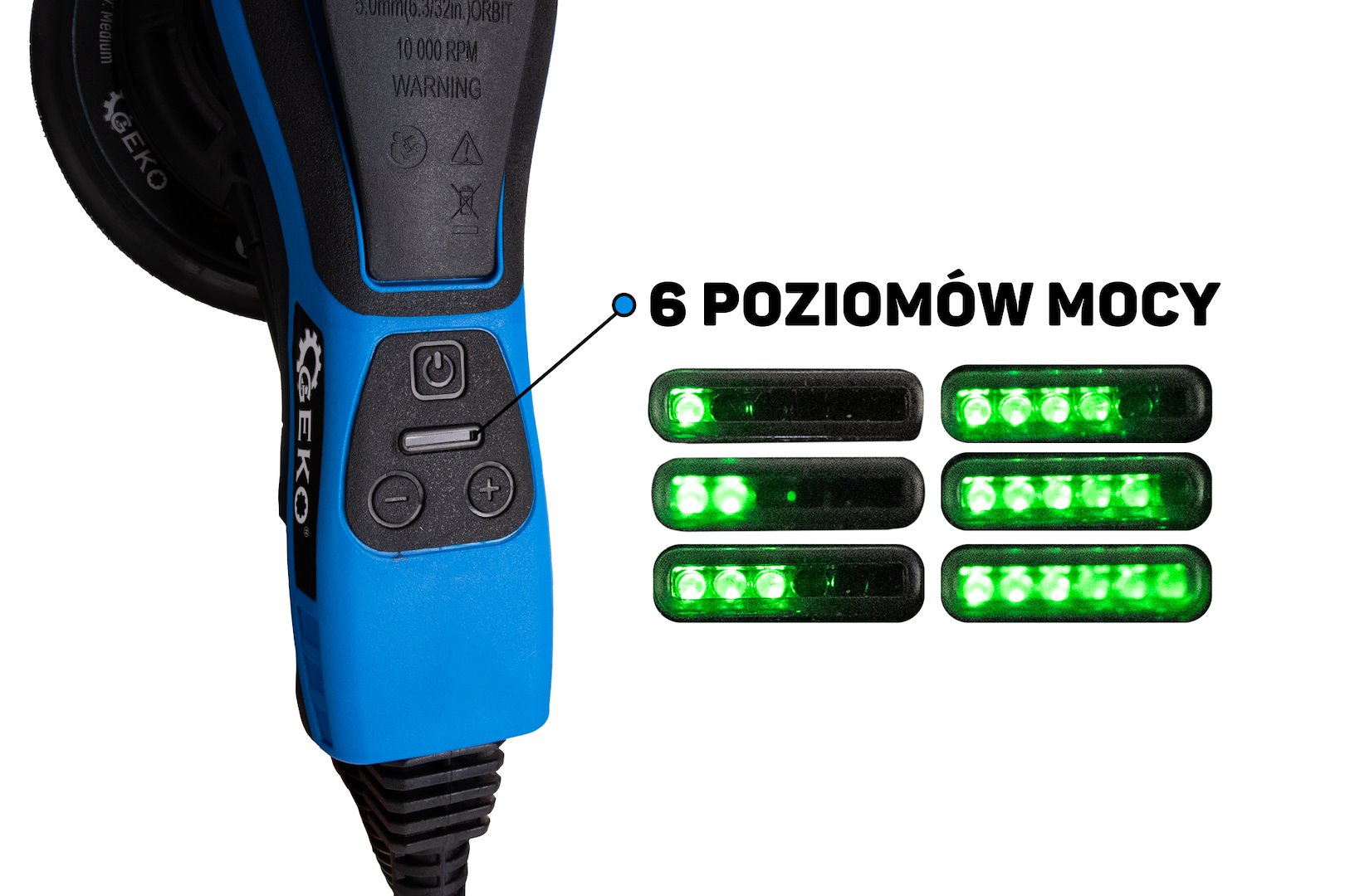 Орбитален ексцентършлайф 150 мм 350W GEKO