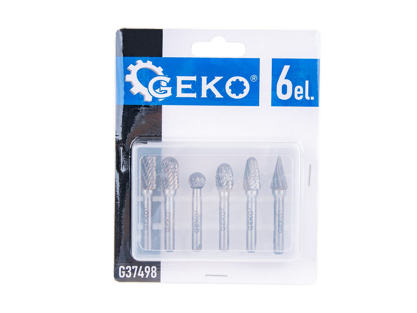 Комплект 6 карбидни фрези за метал 6 мм GEKO