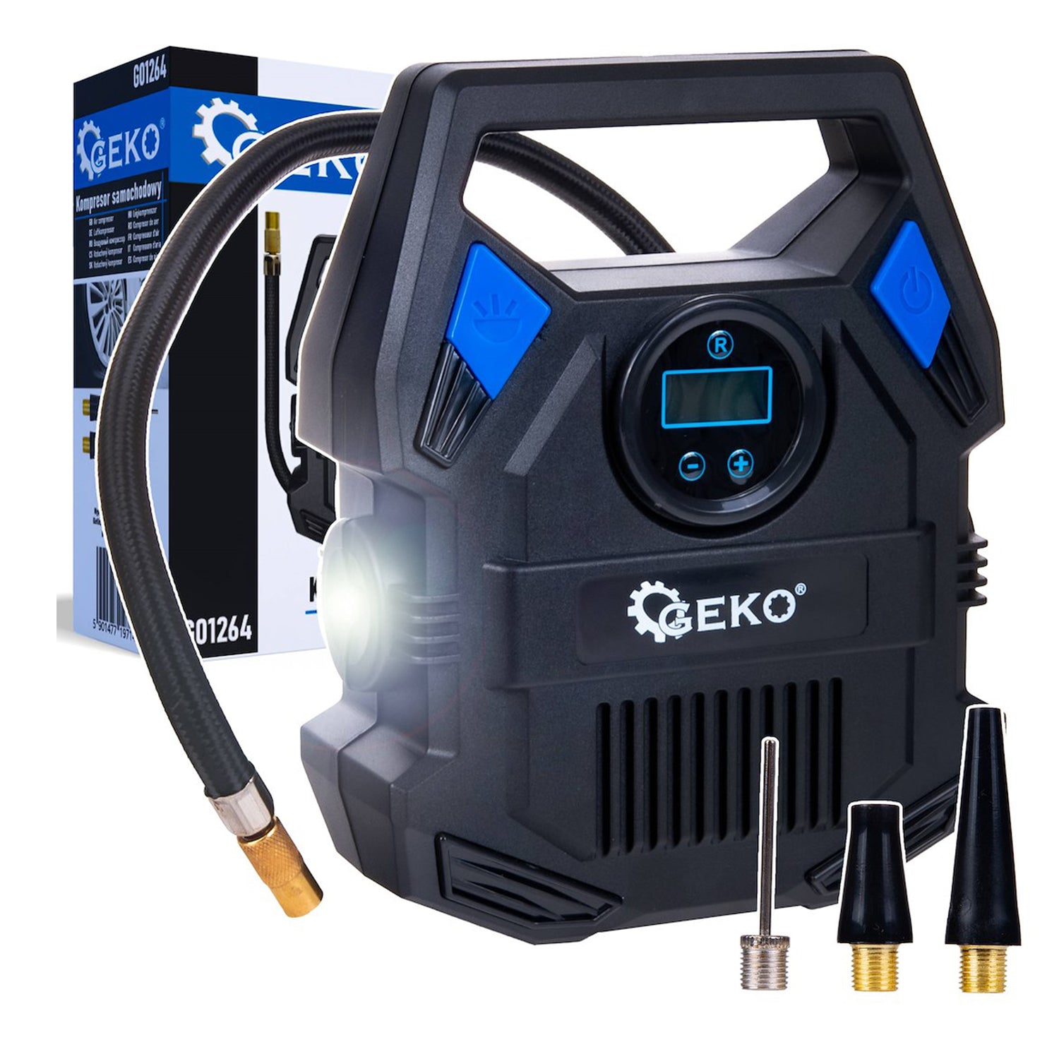 Преносим автомобилен компресор със захранване 12V 84W