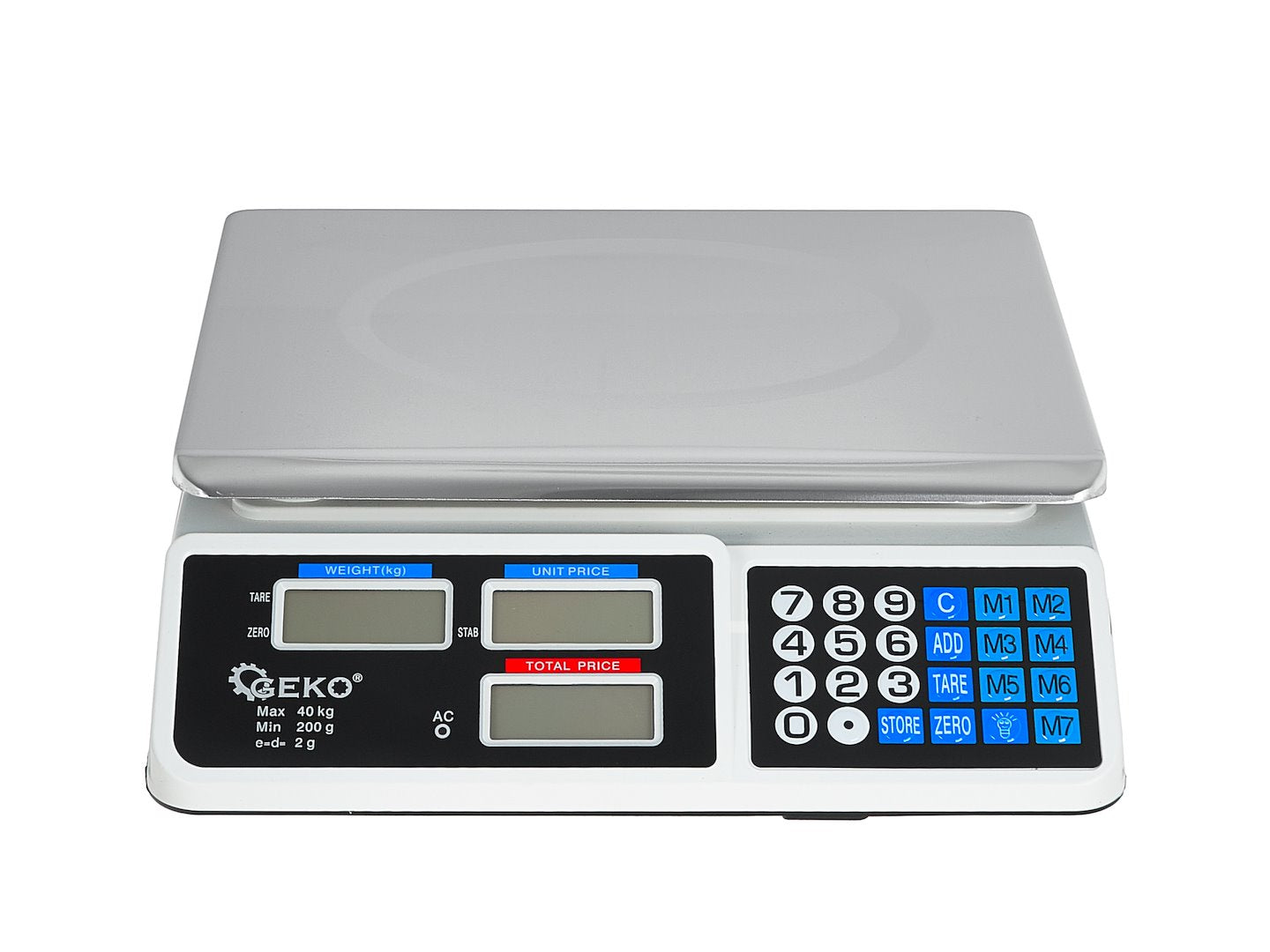 Електронна везна с LCD дисплей 40 кг GEKO