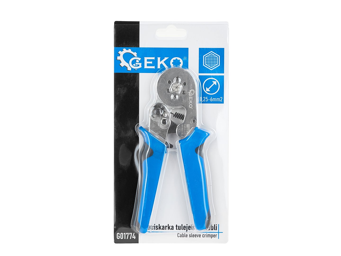 Клещи за кримпване на съединители 0,25-6 мм² GEKO