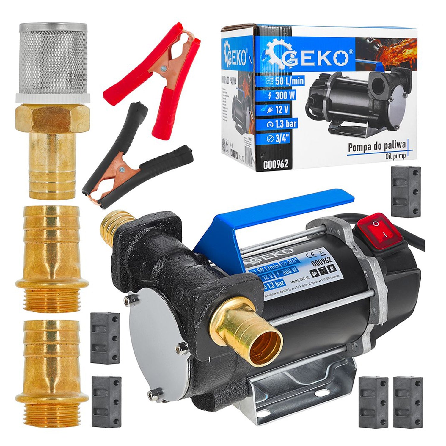 Помпа за прехвърляне на дизелово гориво 12V 300W GEKO