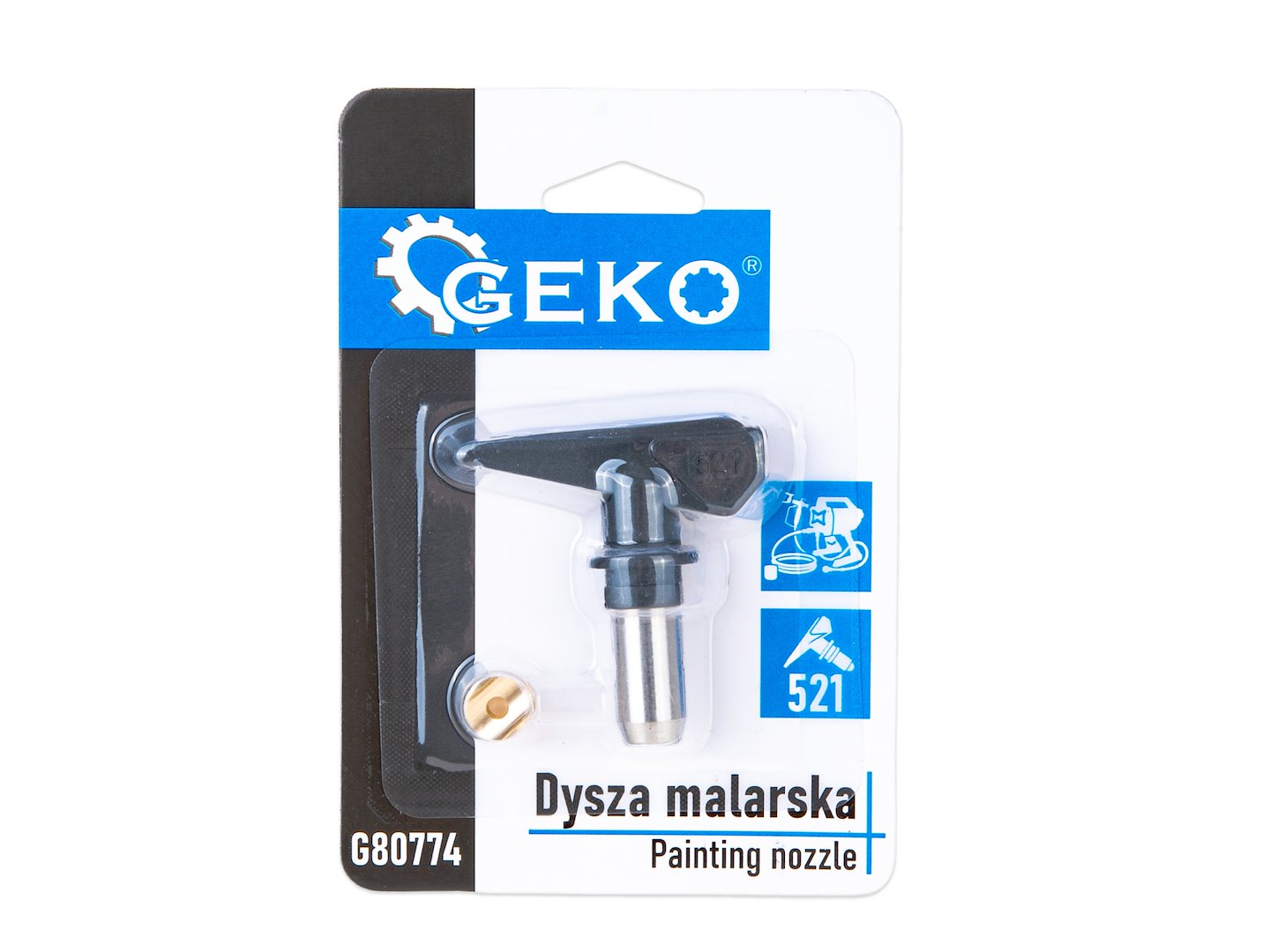 Airless дюза 521 за безвъдушен бояджийски пистолет – ъгъл 50°, отвор 0,021