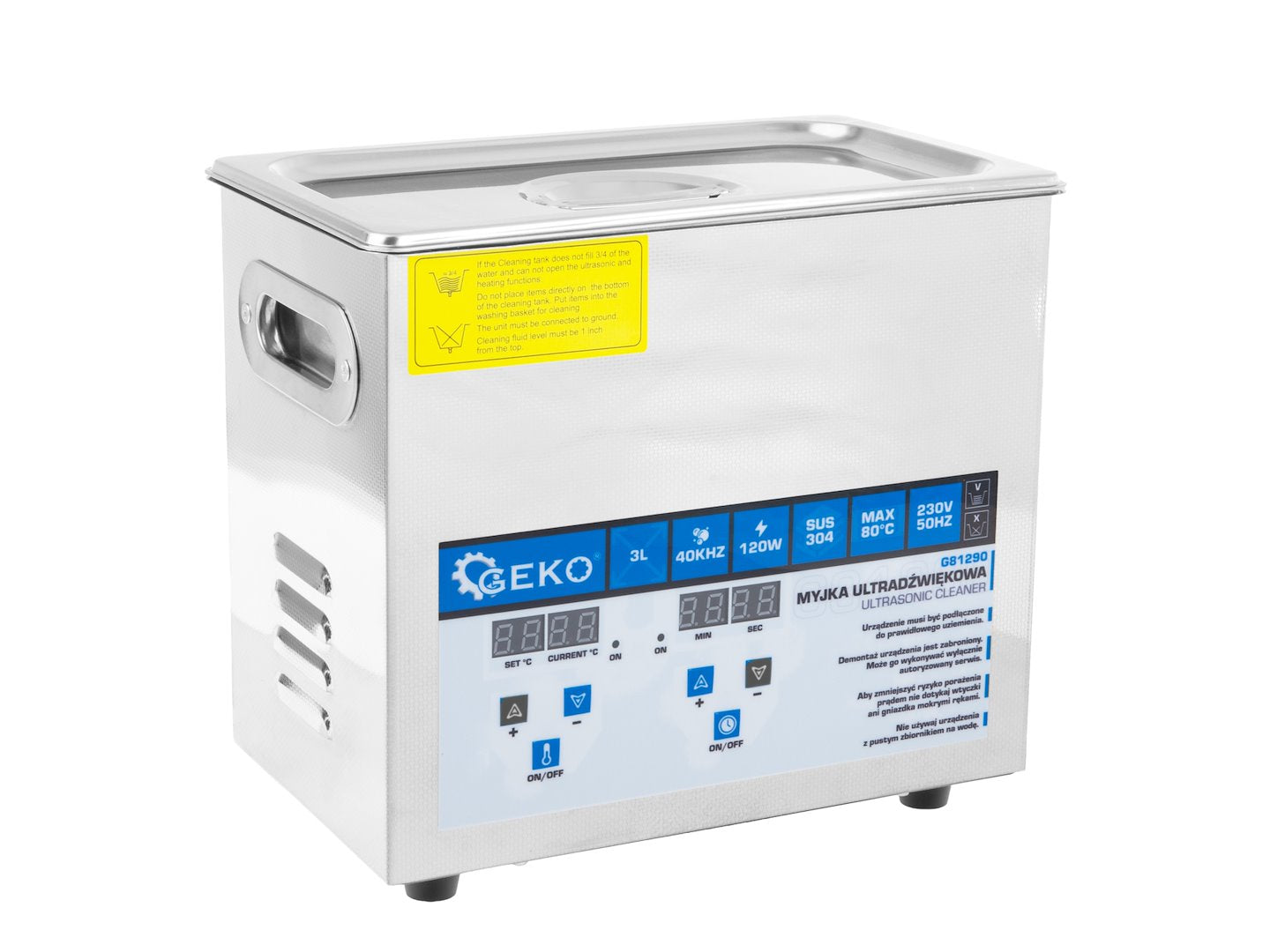 Ултразвуков апарат за почистване 3 л 120W – GEKO