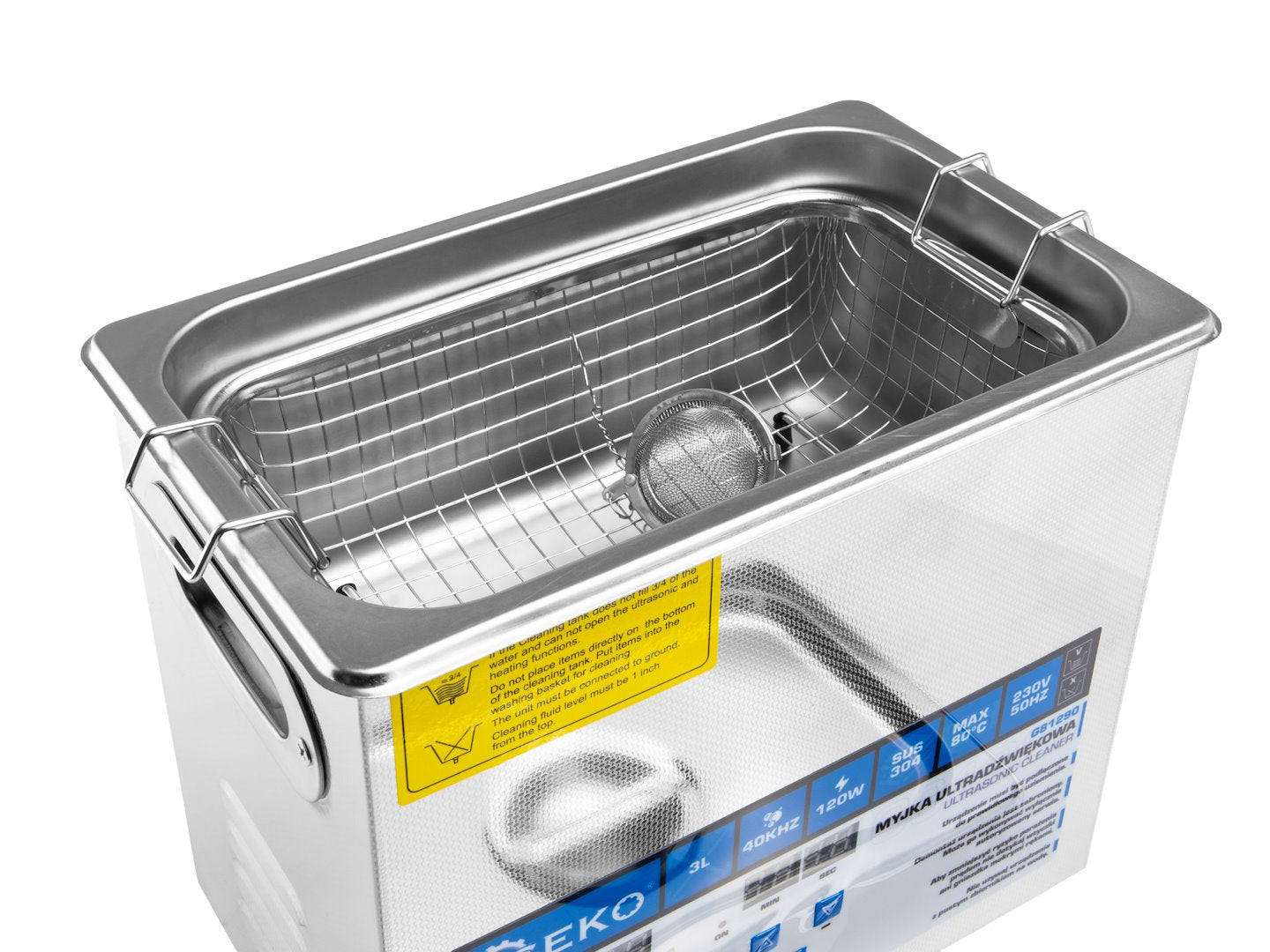 Ултразвуков апарат за почистване 3 л 120W – GEKO