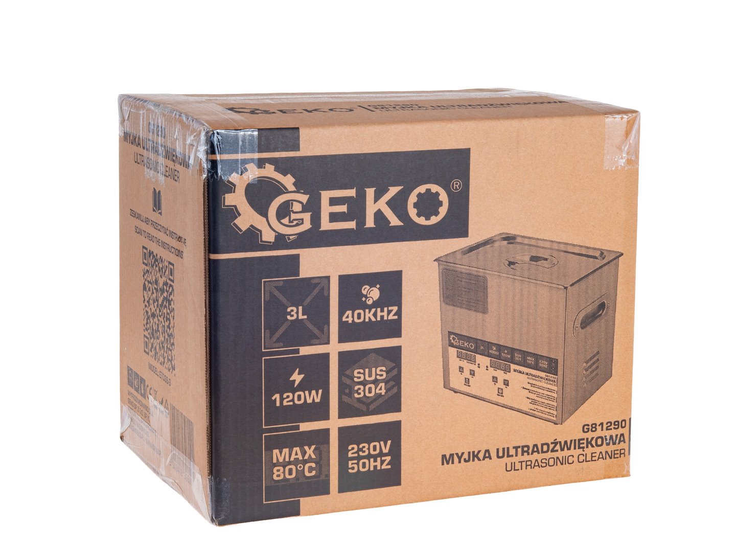 Ултразвуков апарат за почистване 3 л 120W – GEKO