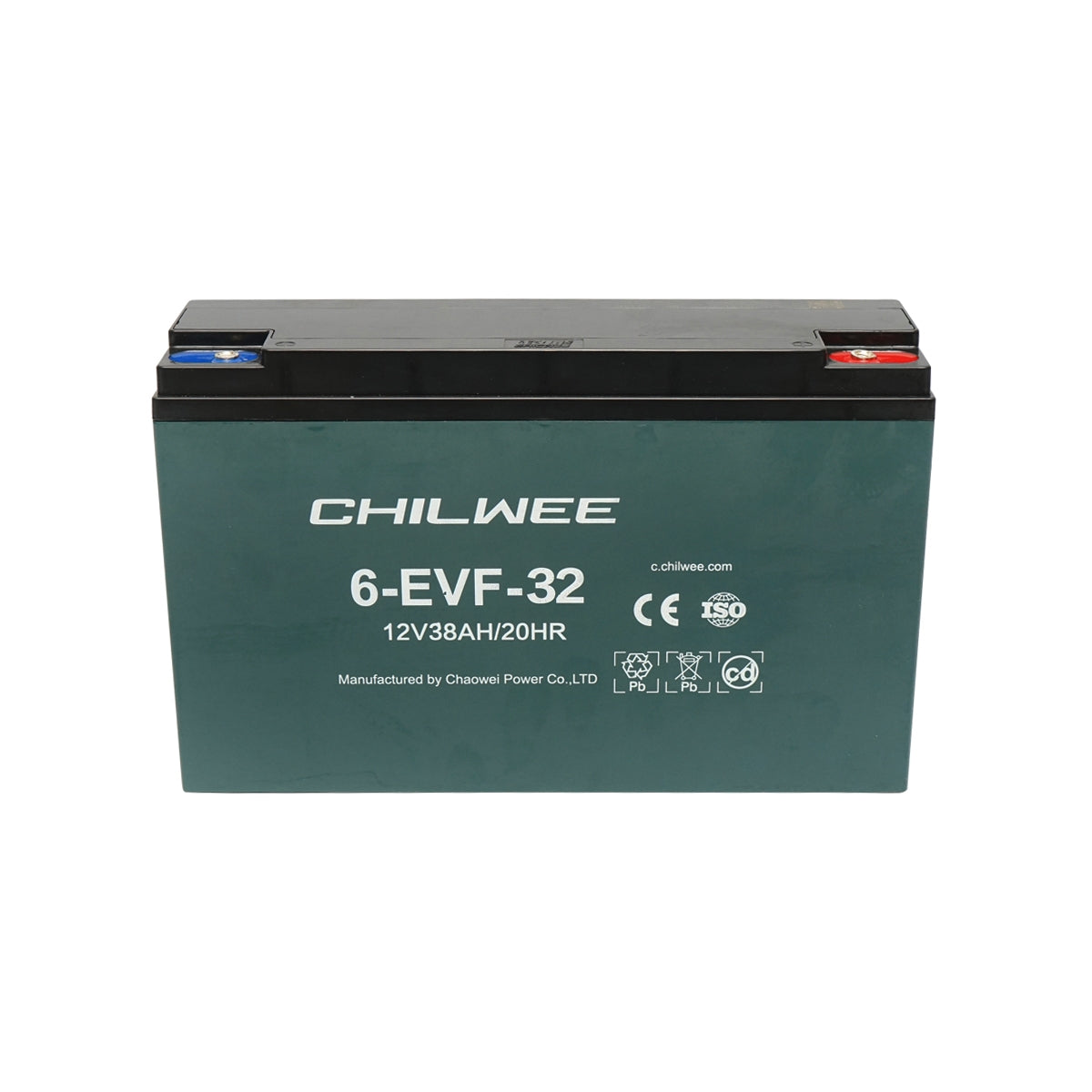 VRLA гел батерия за електрически велосипед 6-EVF-32, 12V, 38Ah-20HR CHILWEE