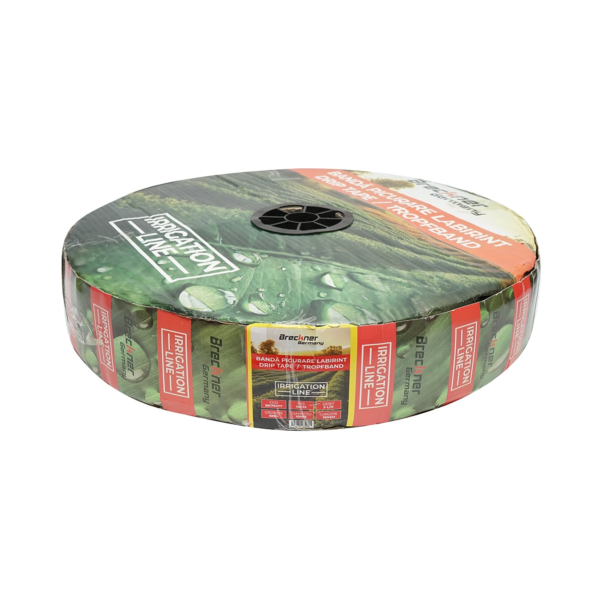 Лента за капково напояване, ролка 1000м, 2L/H, D16мм разс. 10см Breckner Germany