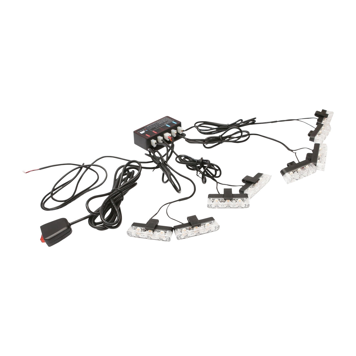 Комплект 8 стробоскопа с 3 LED, жълта светлина 12V Breckner Germany