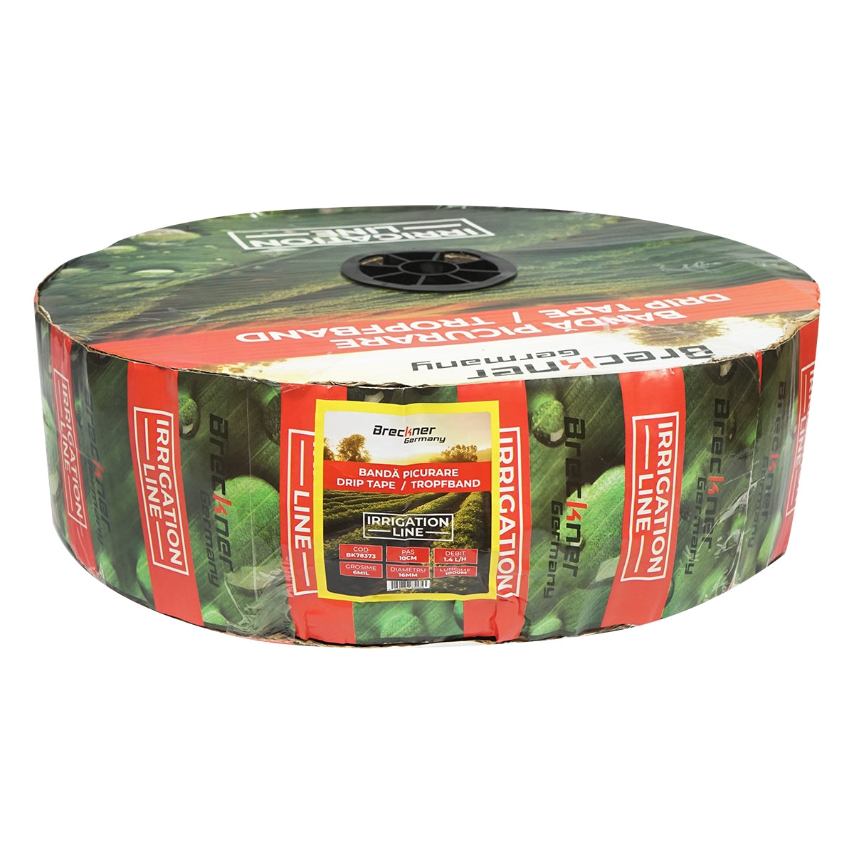 Лента за капково напояване, ролка 1000м 1,4l/h, D16мм разс. 10см Breckner Germany