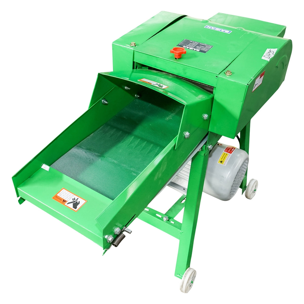 Електрическа вършачка 2.2kW/220V за люцерна, царевични стъбла, пшеница, слънчоглед 1000x425x800мм Baisan