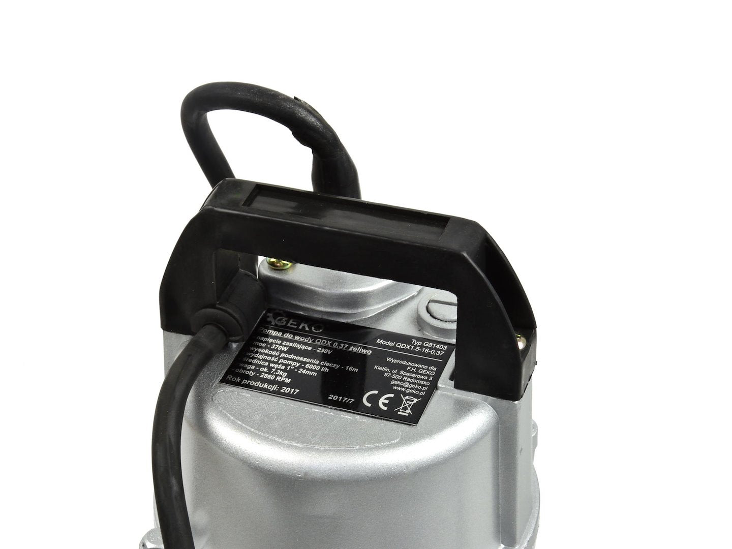 Потопяема помпа 370W 6000L/H GEKO