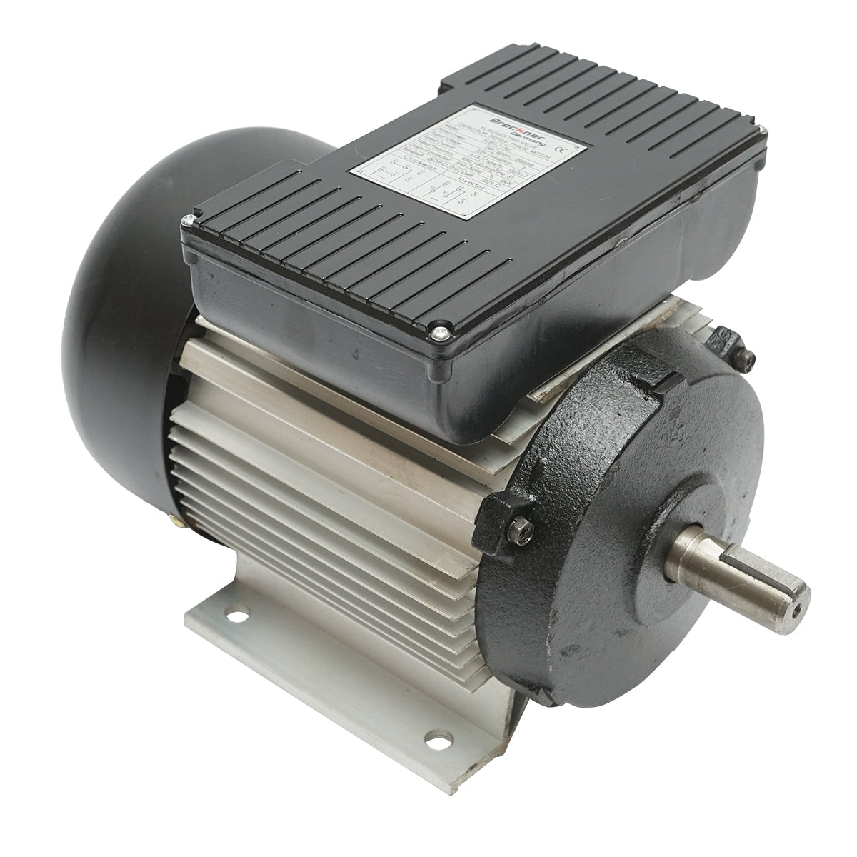 Еднофазен електродвигател 0.75 kW, 220 V, с медна намотка и алуминиев корпус IP44