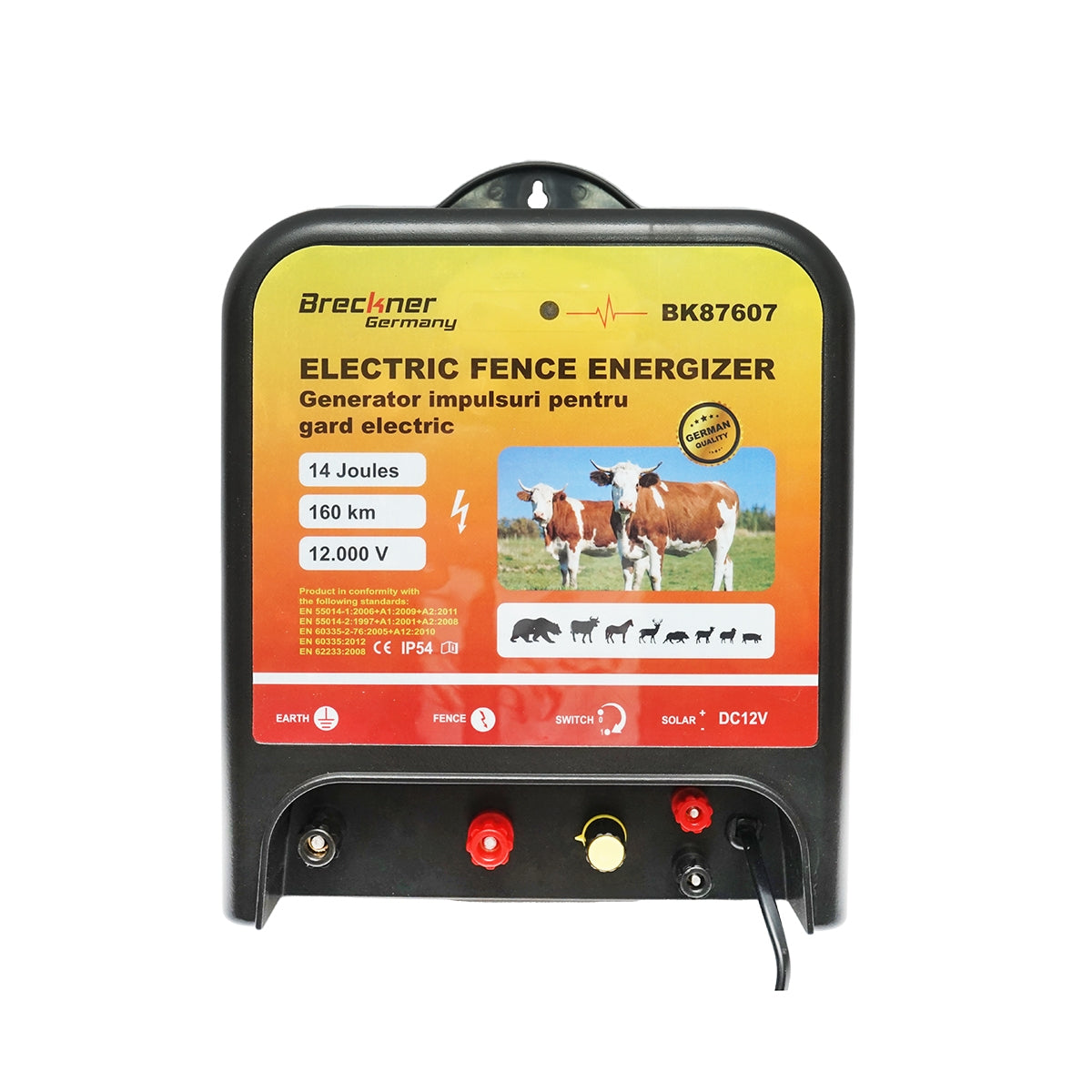 Генератор на импулси 12V, 14 джаула, 160км за ел. ограда Breckner Germany