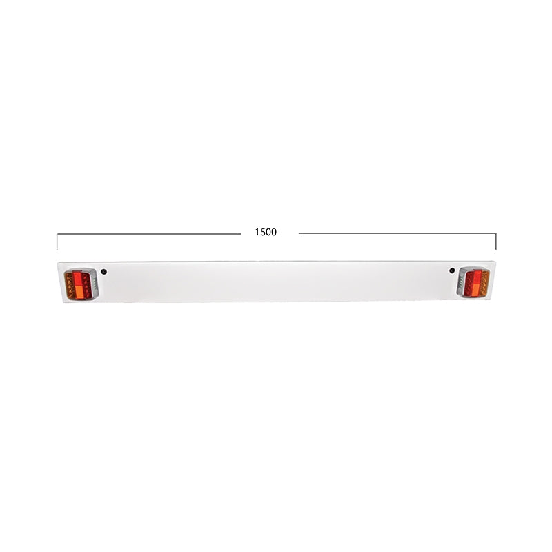 Греда за ремарке 1500 мм, 2x LED лампа, 6 м кабел, 7-пинов контакт 12/24V