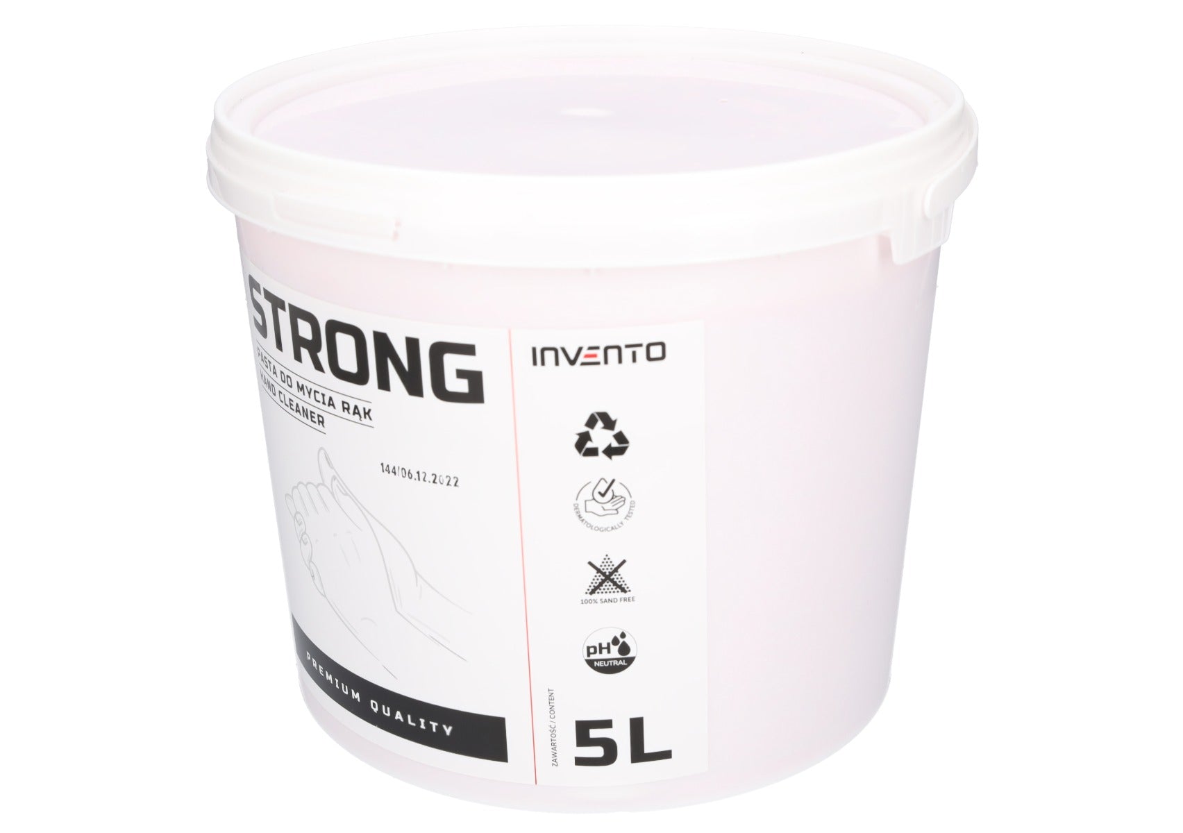 Паста за почистване на ръце 5 л STRONG INVENTO