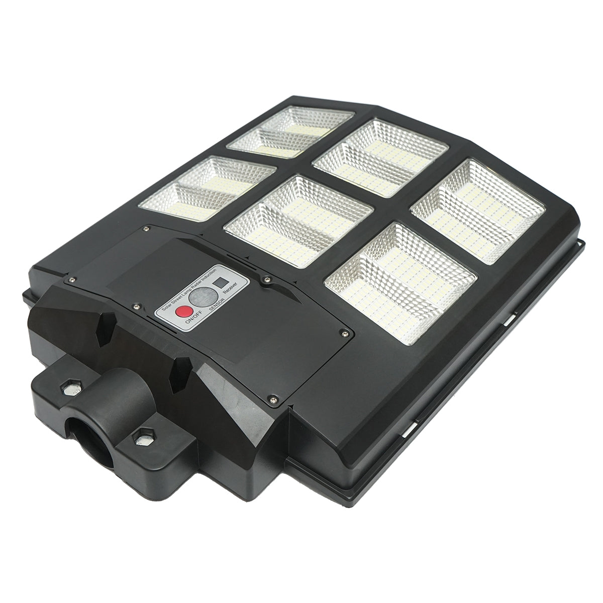 Соларна LED лампа за улично осветление 600W, 6500K, IP65 със соларен панел, сензор за движение, дистанционно, Breckner Germany