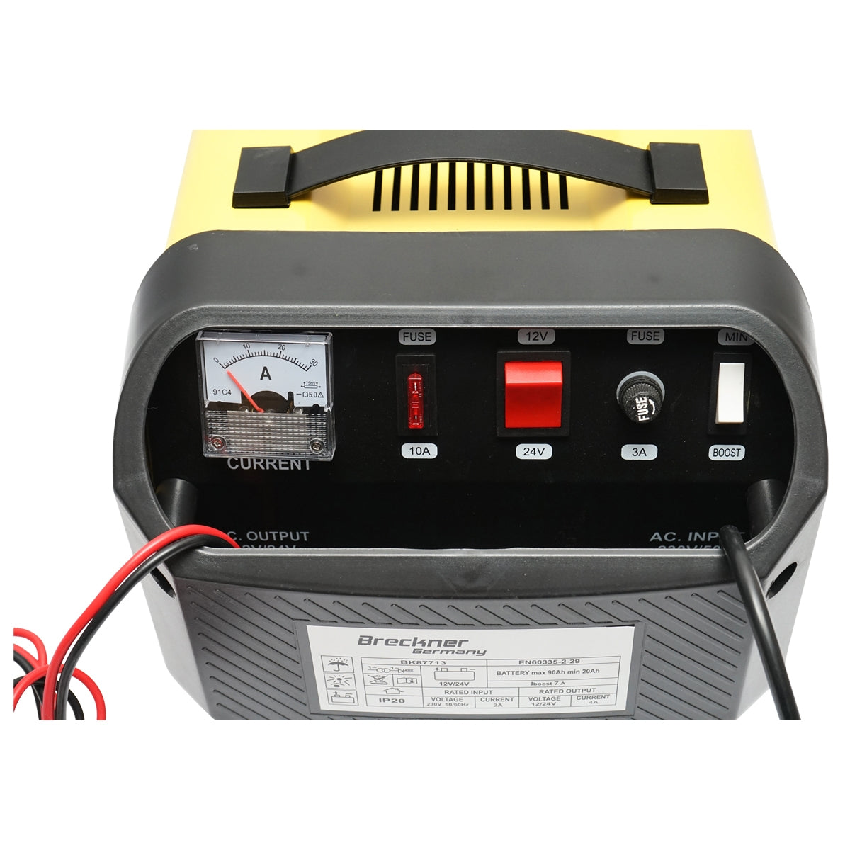 Зарядно устройство за автомобилни акумулатори 12/24V 5A 230V/140W за акумулатори 20-90Ah Breckner Germany