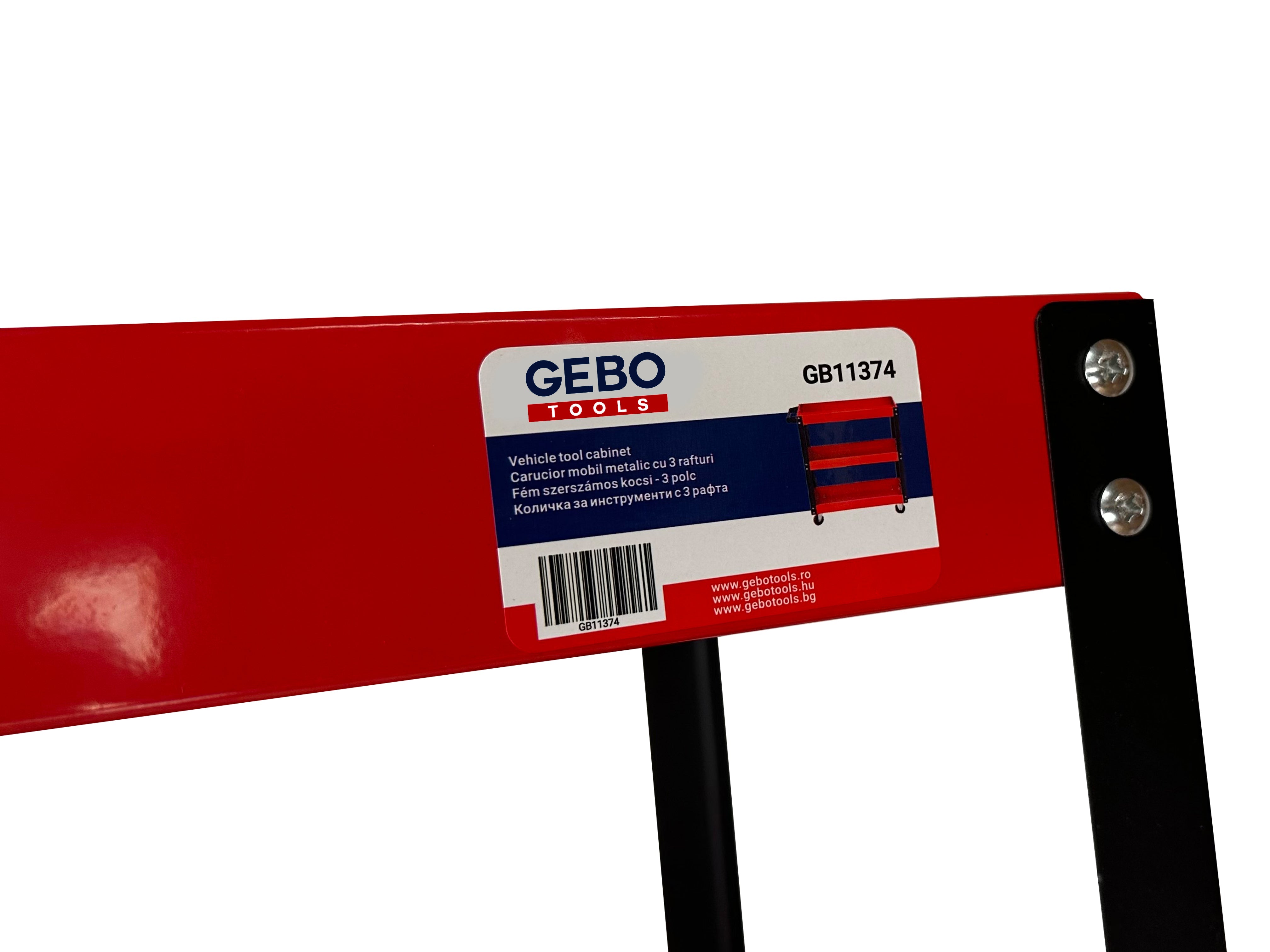 Подвижна метална количка с 3 рафта GEBO TOOLS