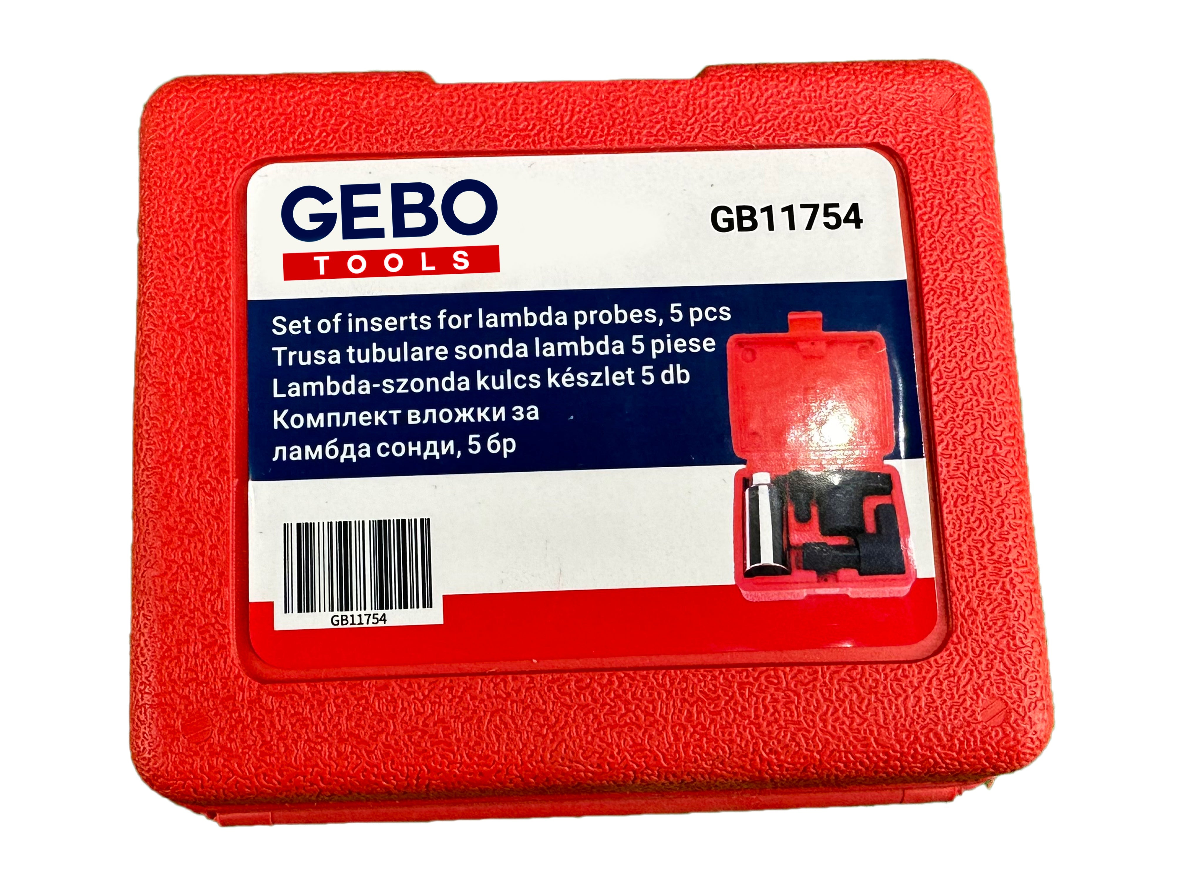 Комплект вложки за ламбда сонди, 5 бр. GEBO TOOLS