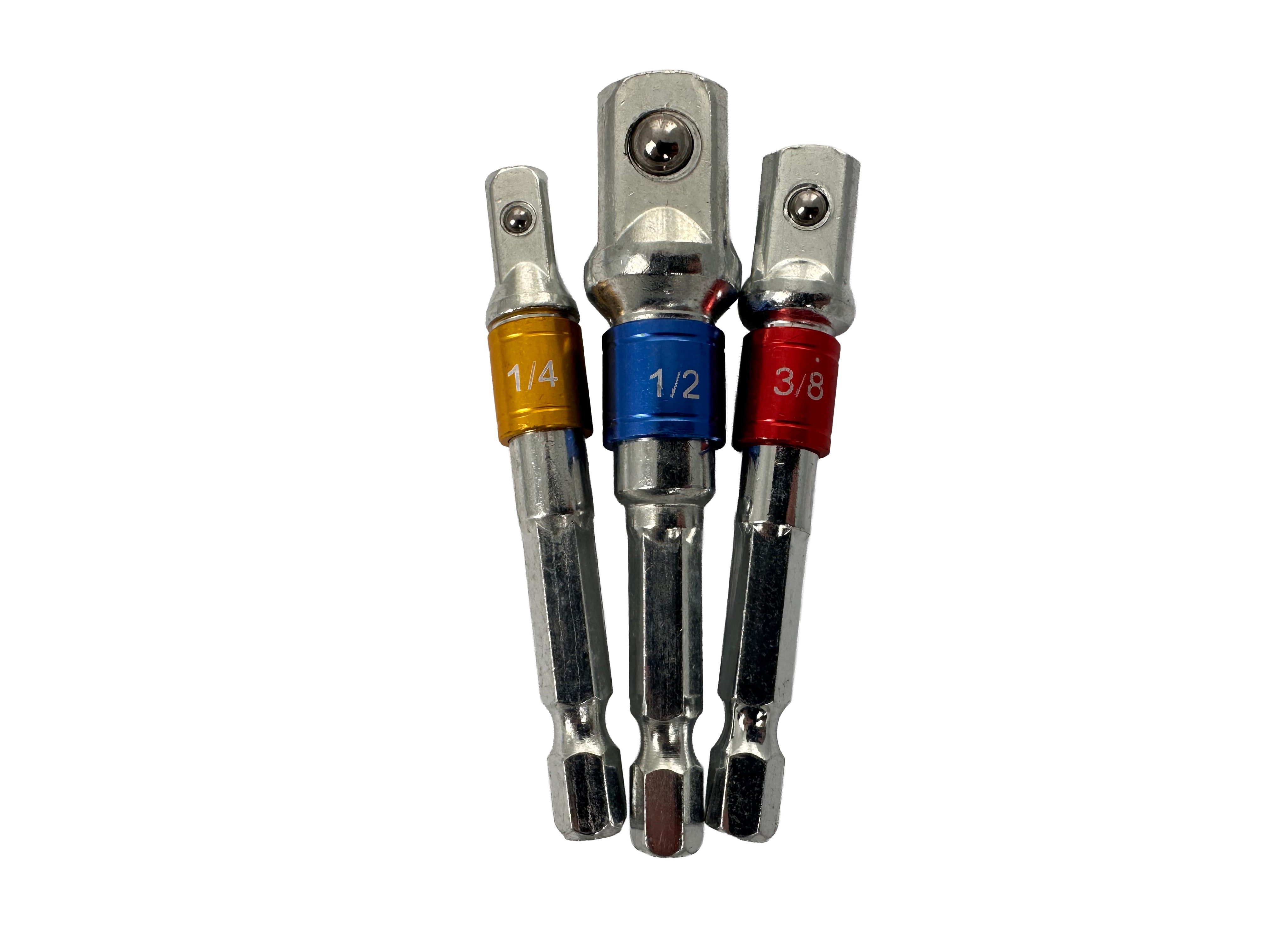 Комплект 3 бита шестоъгълни адаптери 1/4 3/8 1/2 GEBO TOOLS