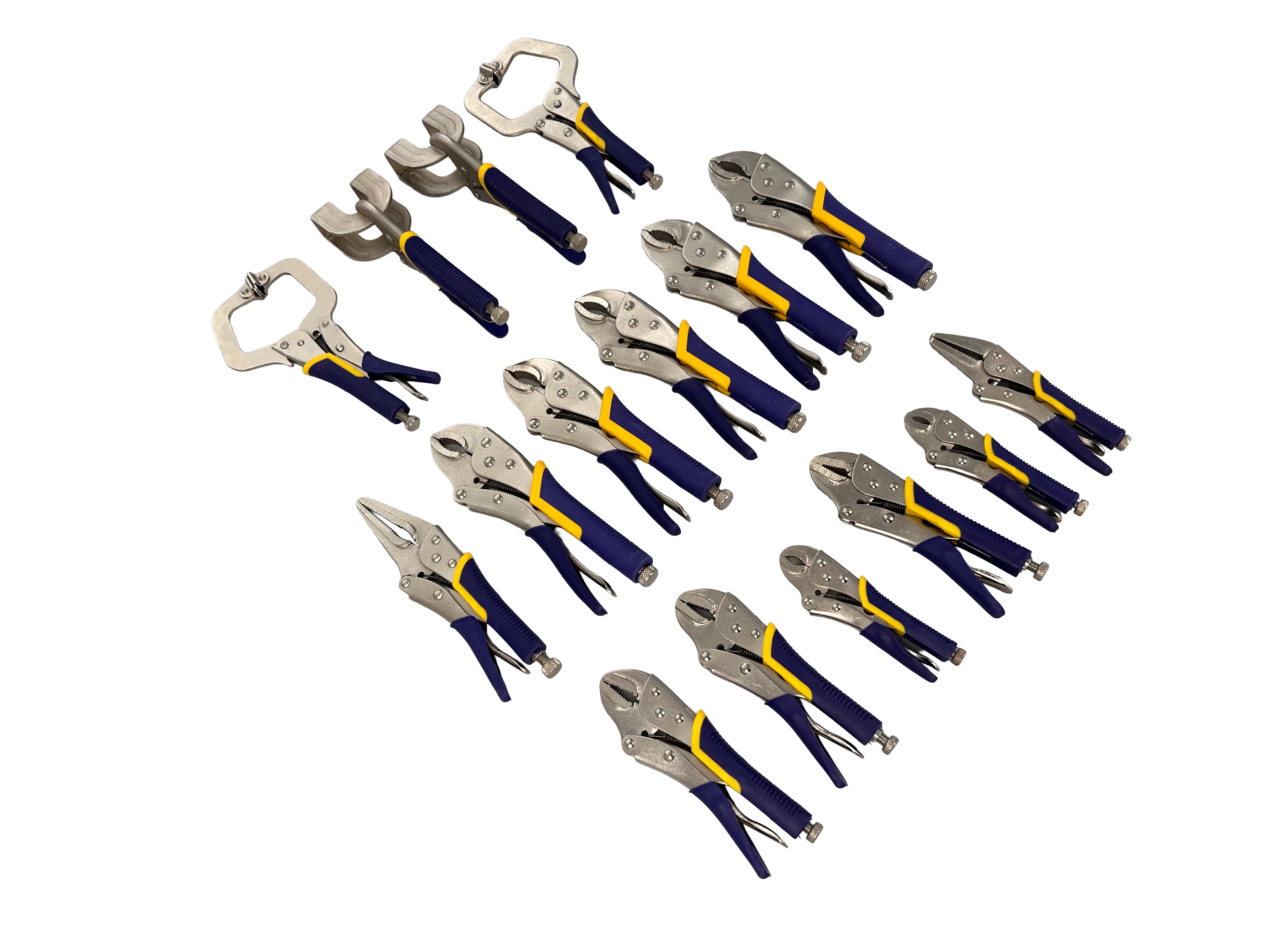 Комплект самозаключващи се клещи за тенекеджийство 16 броя GEBO TOOLS