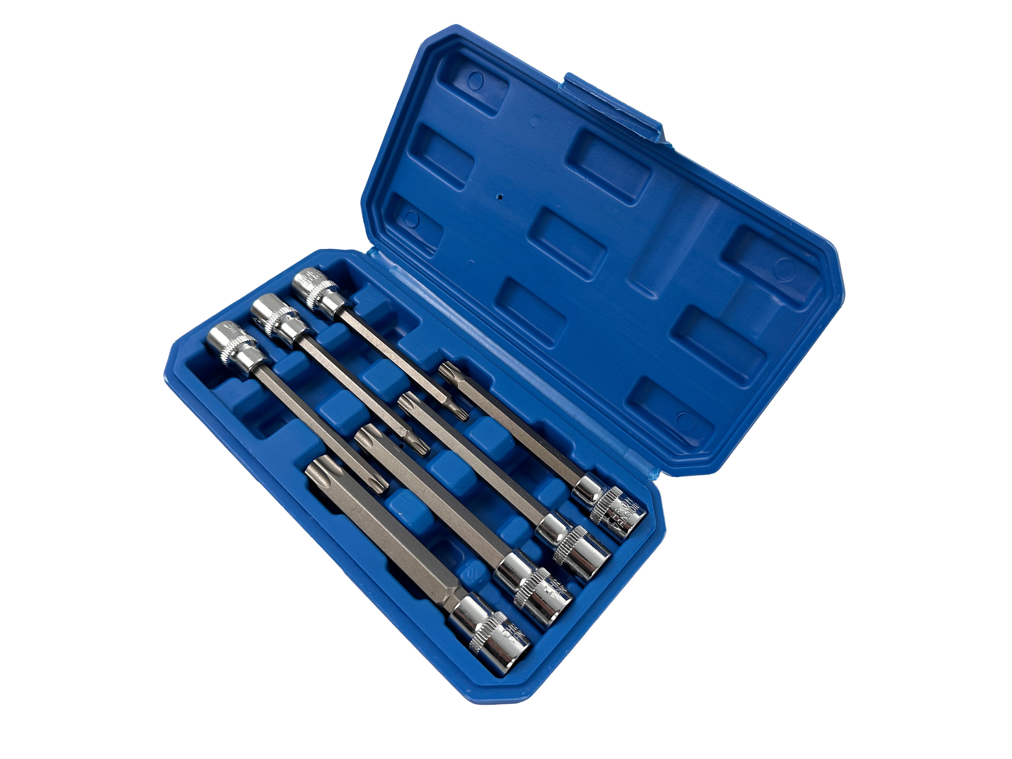 Комплект вложки 3/8" удължени, 7 бр. торкс GEBO TOOLS