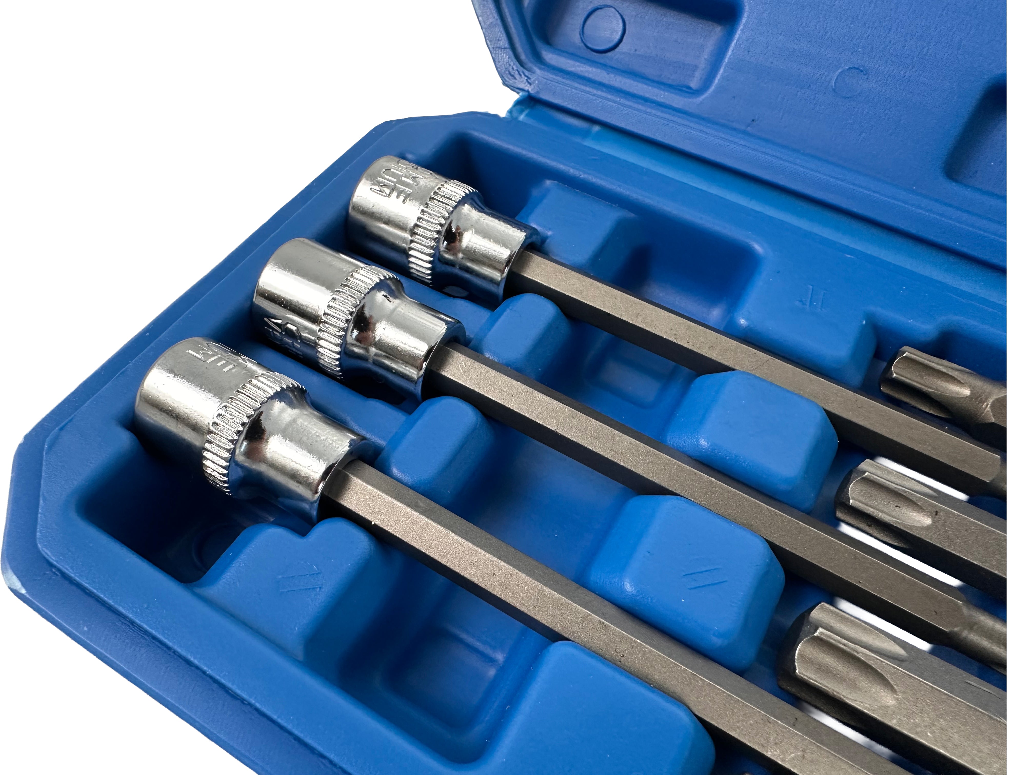Комплект вложки 3/8" удължени, 7 бр. торкс GEBO TOOLS