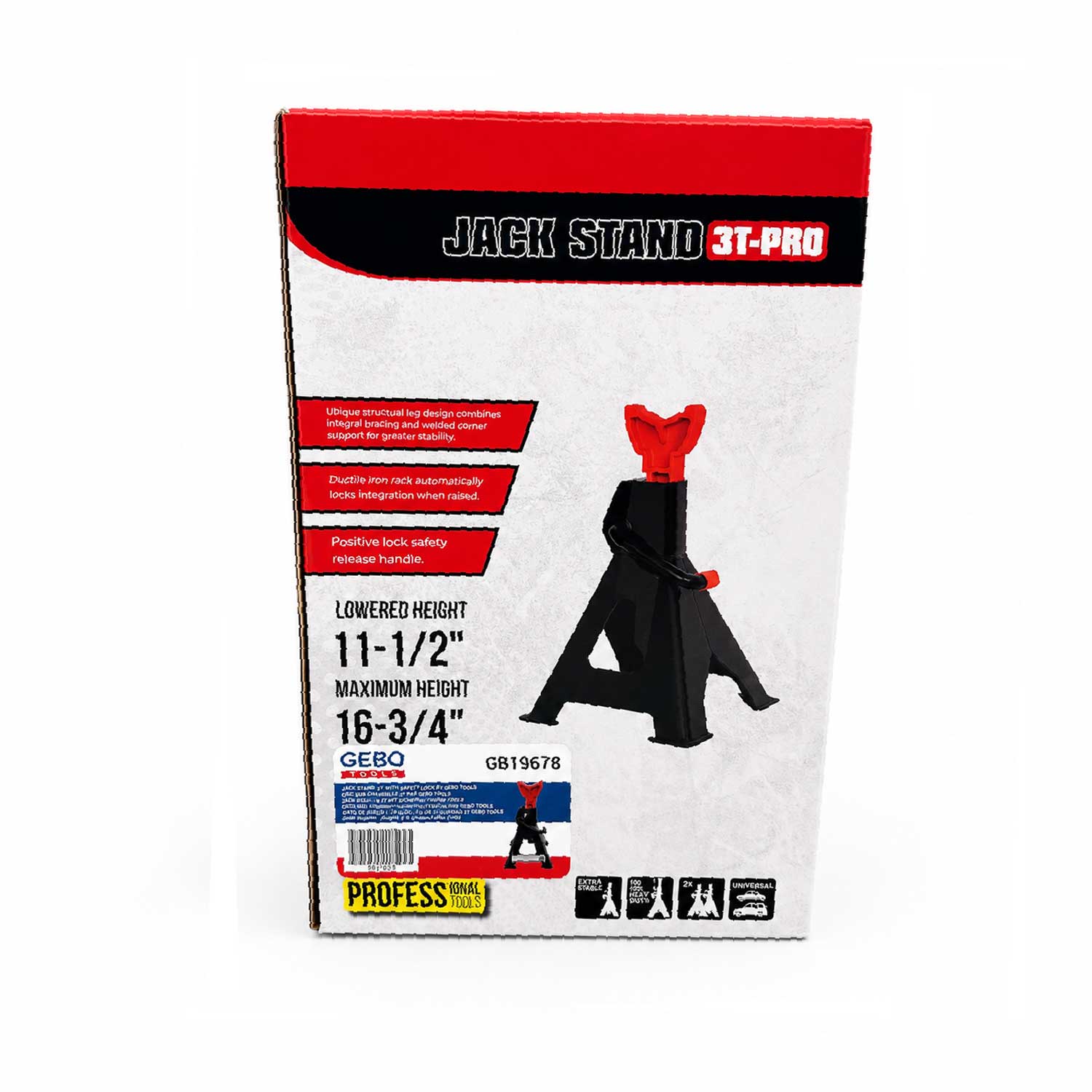 Комплект дълги ударни вложки 1'' 22–41 мм 10 броя GEBO TOOLS