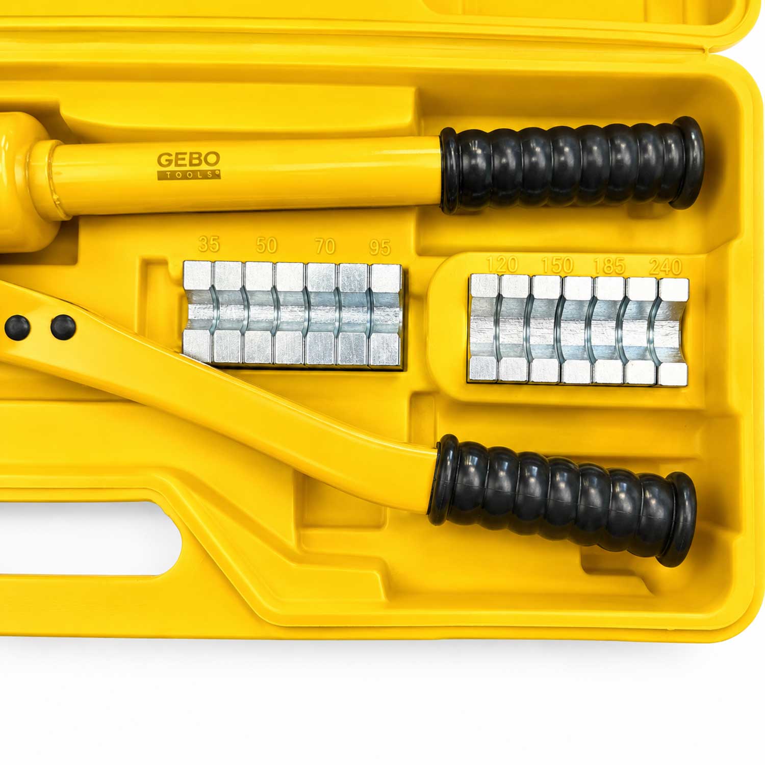 Хидравлични клещи за кабелно пресоване 16–300 мм² 13 тона GEBO TOOLS