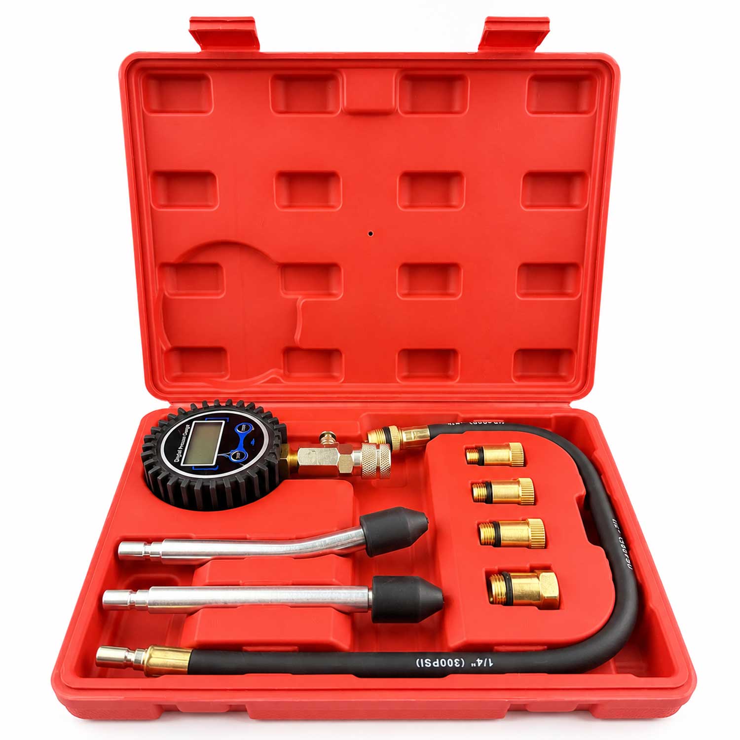 Компресомер за бензин с цифров манометър 8 части GEBO TOOLS