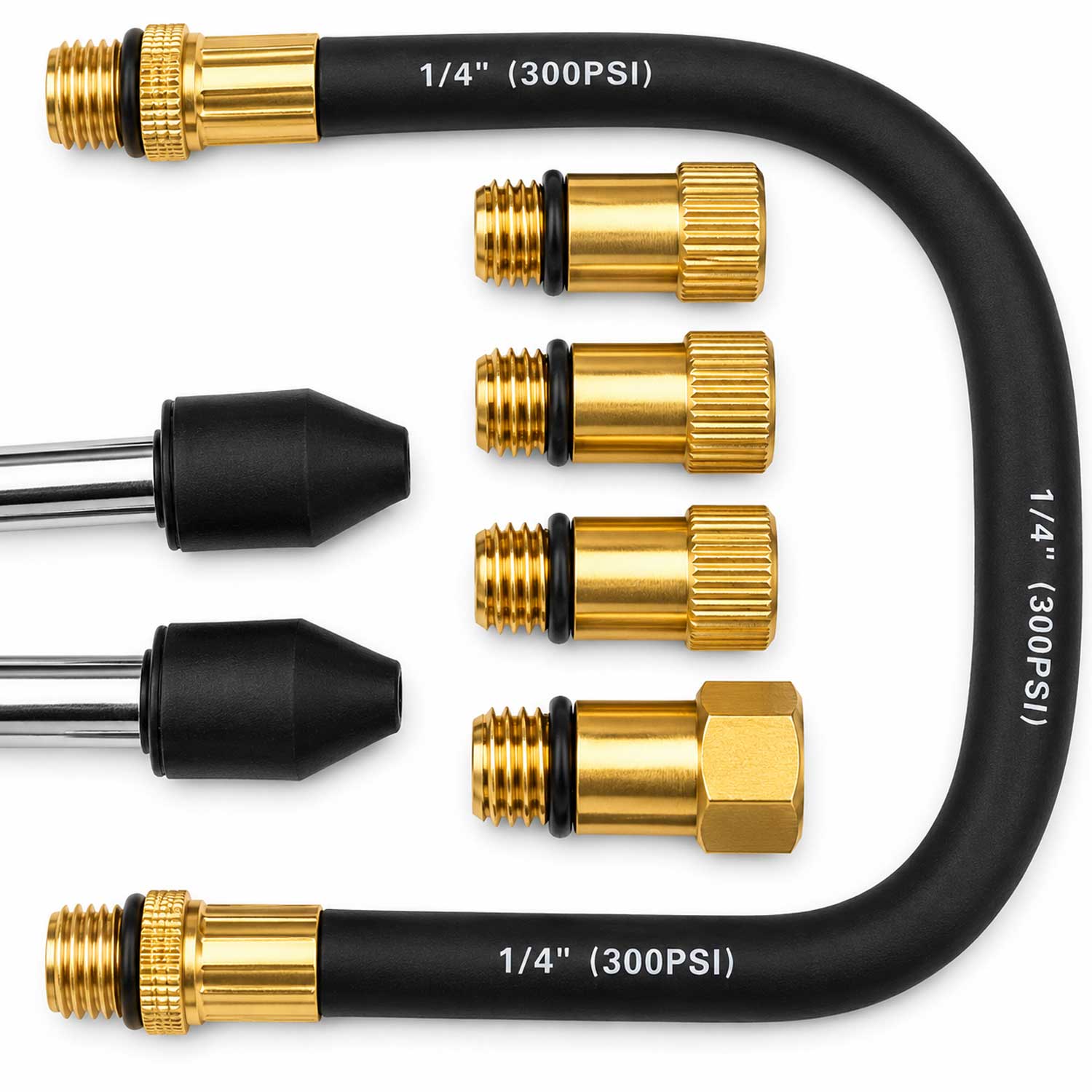 Компресомер за бензин с цифров манометър 8 части GEBO TOOLS