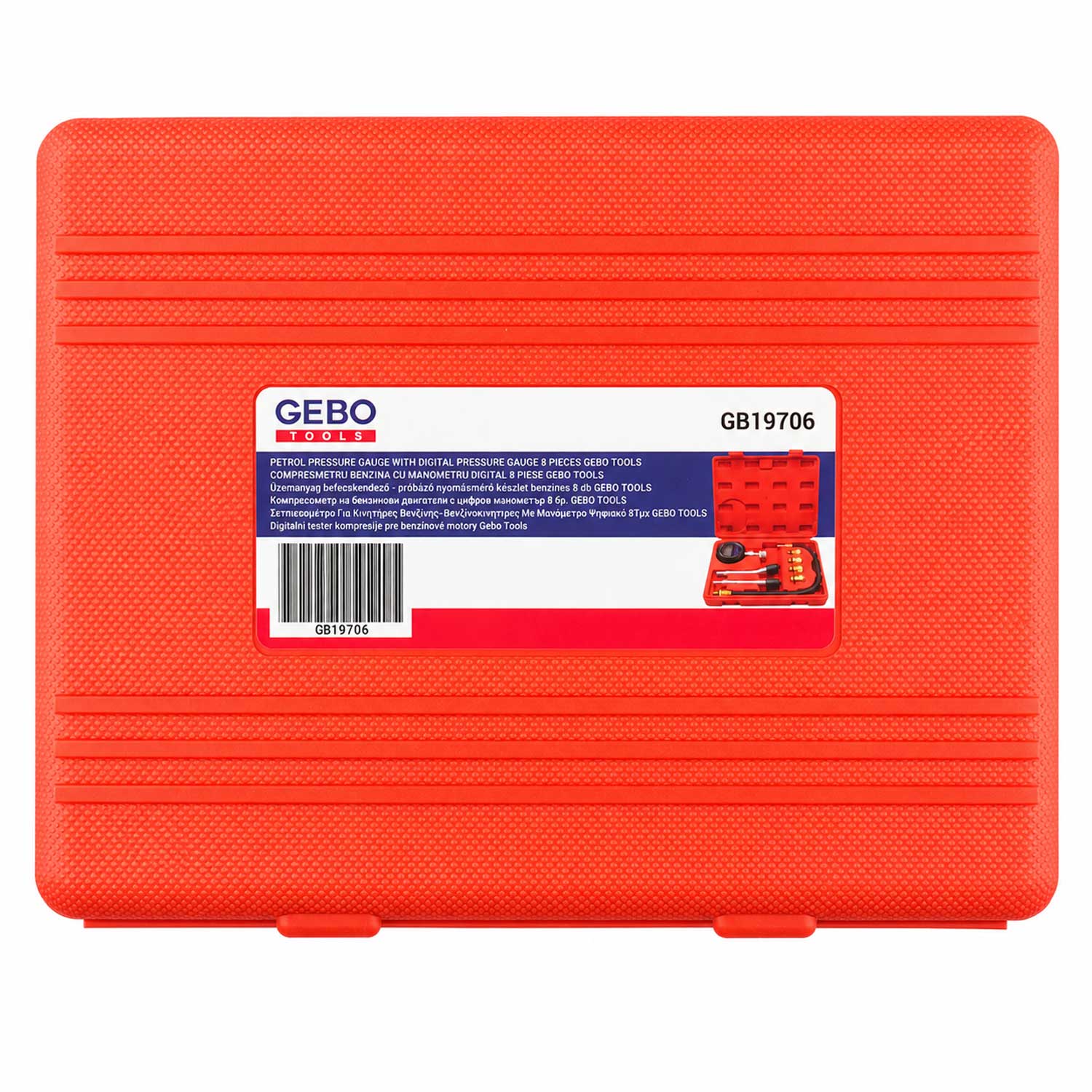Компресомер за бензин с цифров манометър 8 части GEBO TOOLS