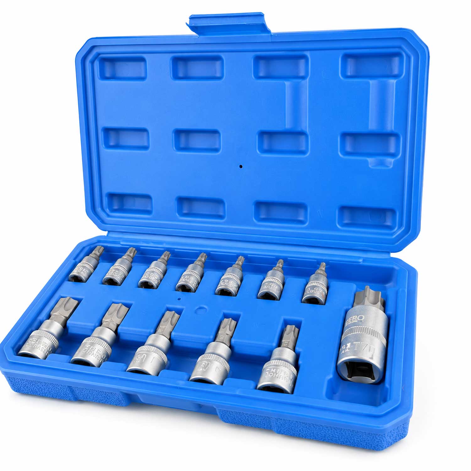 Комплект ключове битове торкс с 5 ръба TS8–TS60 12 броя GEBO TOOLS