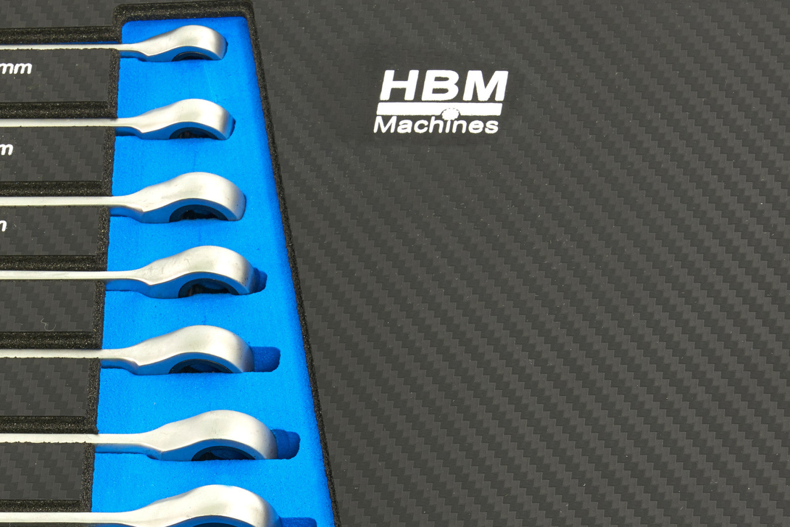 Професионален шкаф с инструменти HBM със 7 чекмеджета, 245 броя, 6 модула карбон - Холандия, Premium