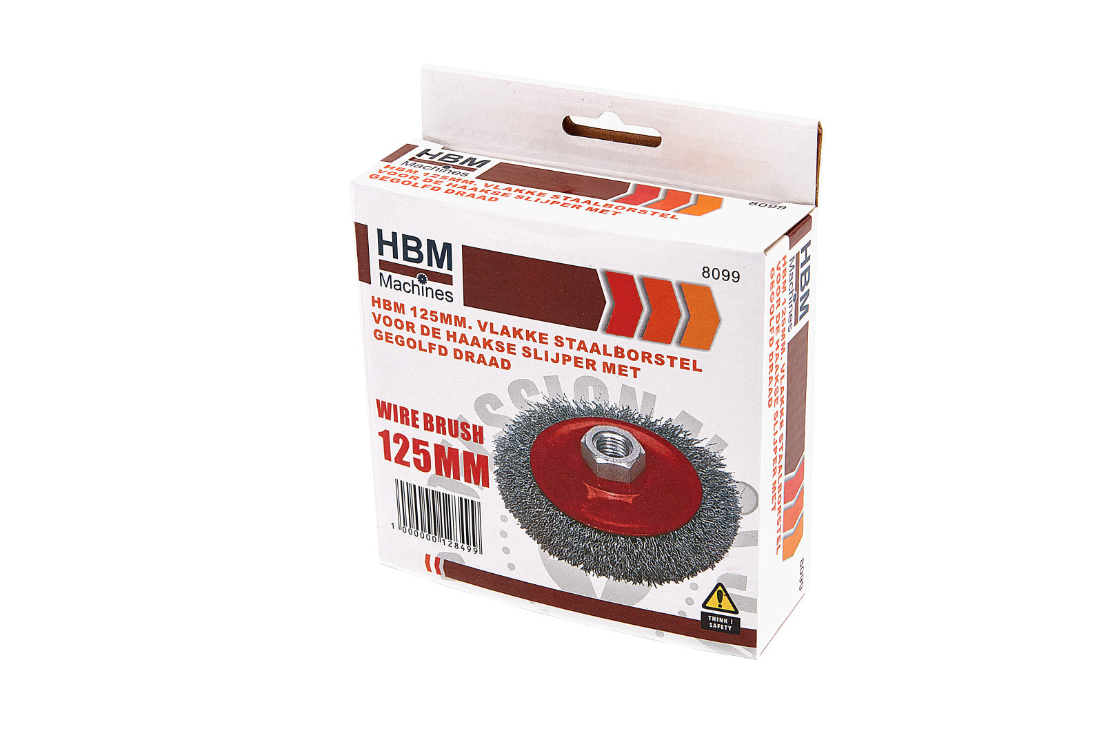 Телена четка за ъглошлайф 115 мм HBM