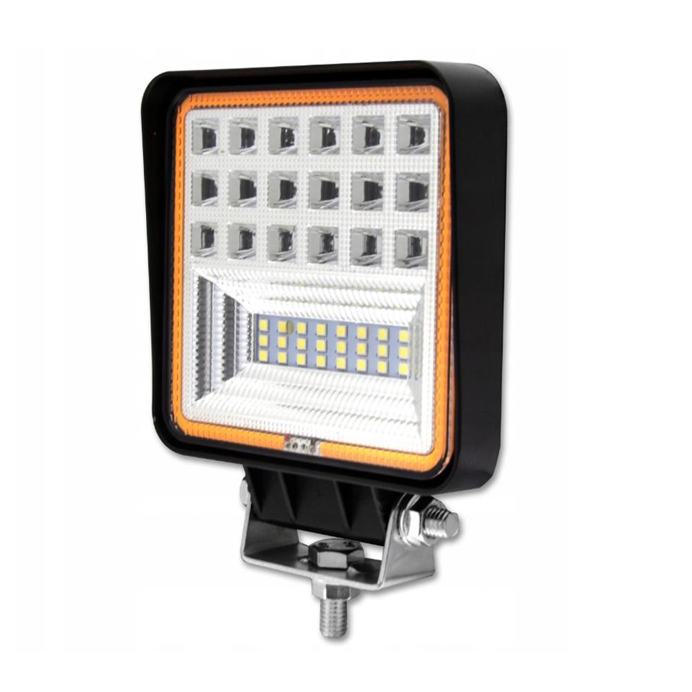 LED прожектор за автомобили със сигнализация 10-60V 126W