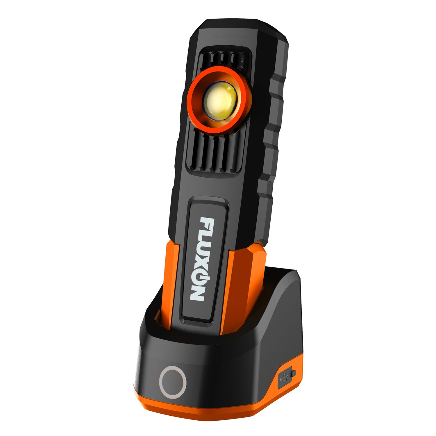 LED работна лампа Fluxon със зарядна станция, 600 lm, акумулатор 4400 mAh, магнит