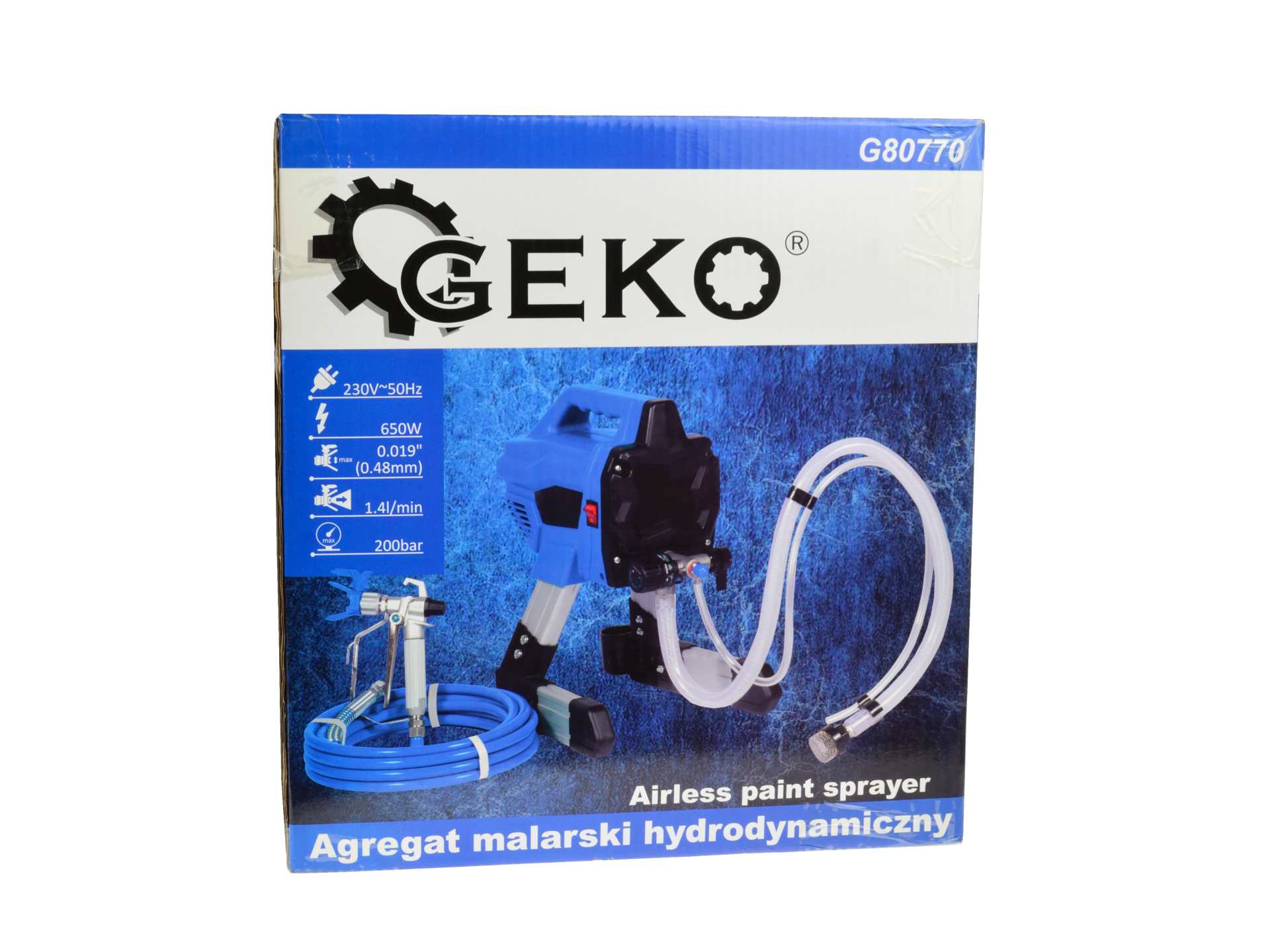 Машина за боядисване с агрегатен пистолет GEKO 650W