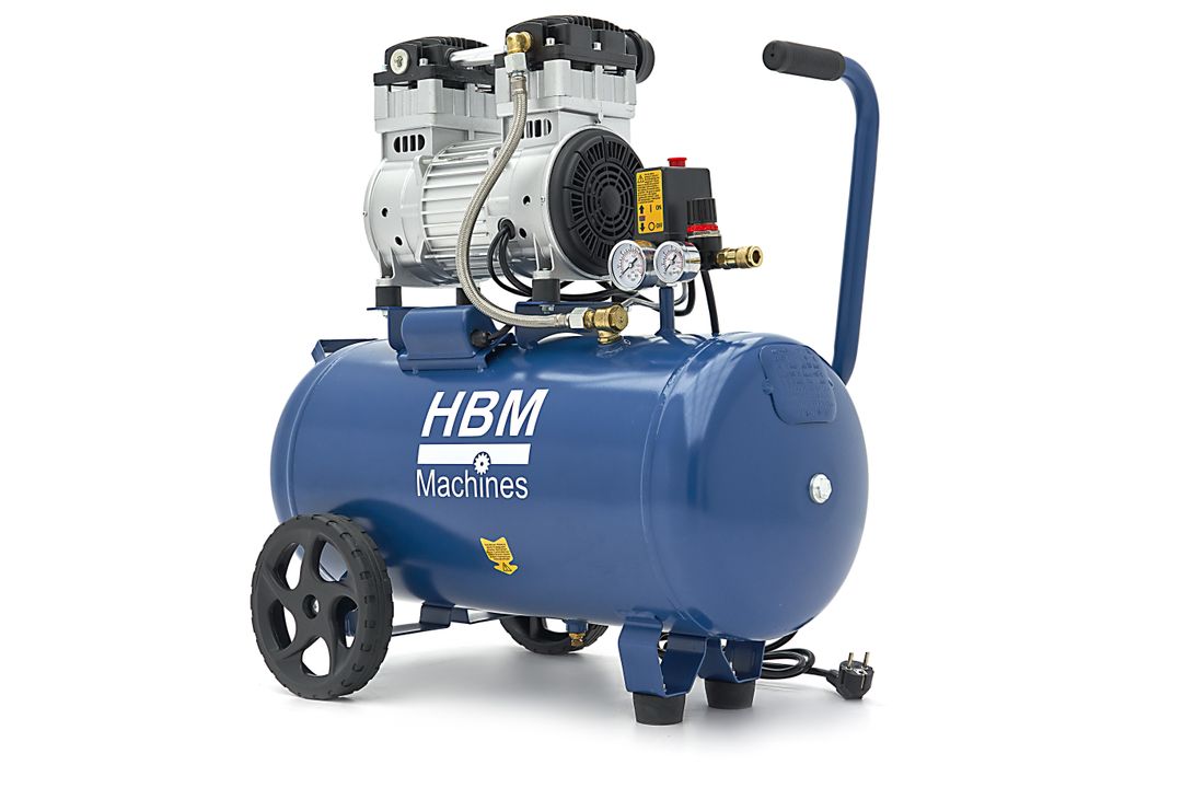 Безшумен компресор, нисък шум, без масло 50 л 1500W