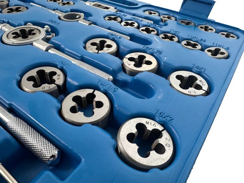 Комплект плашки и метчици, 110 части, M2-M18 GEBO TOOLS