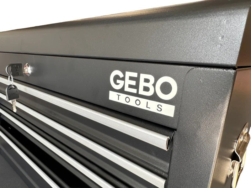 Метален шкаф за инструменти 2 части 6 чекмеджета GEBO TOOLS