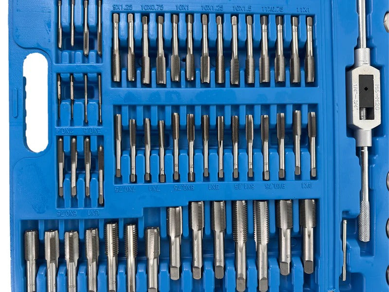 Комплект плашки и метчици, 110 части, M2-M18 GEBO TOOLS