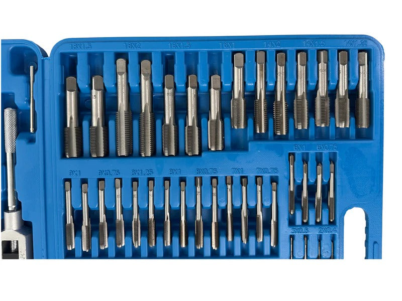 Комплект плашки и метчици, 110 части, M2-M18 GEBO TOOLS