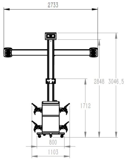 Машина за реглаж на гуми 3D INVENTO S400