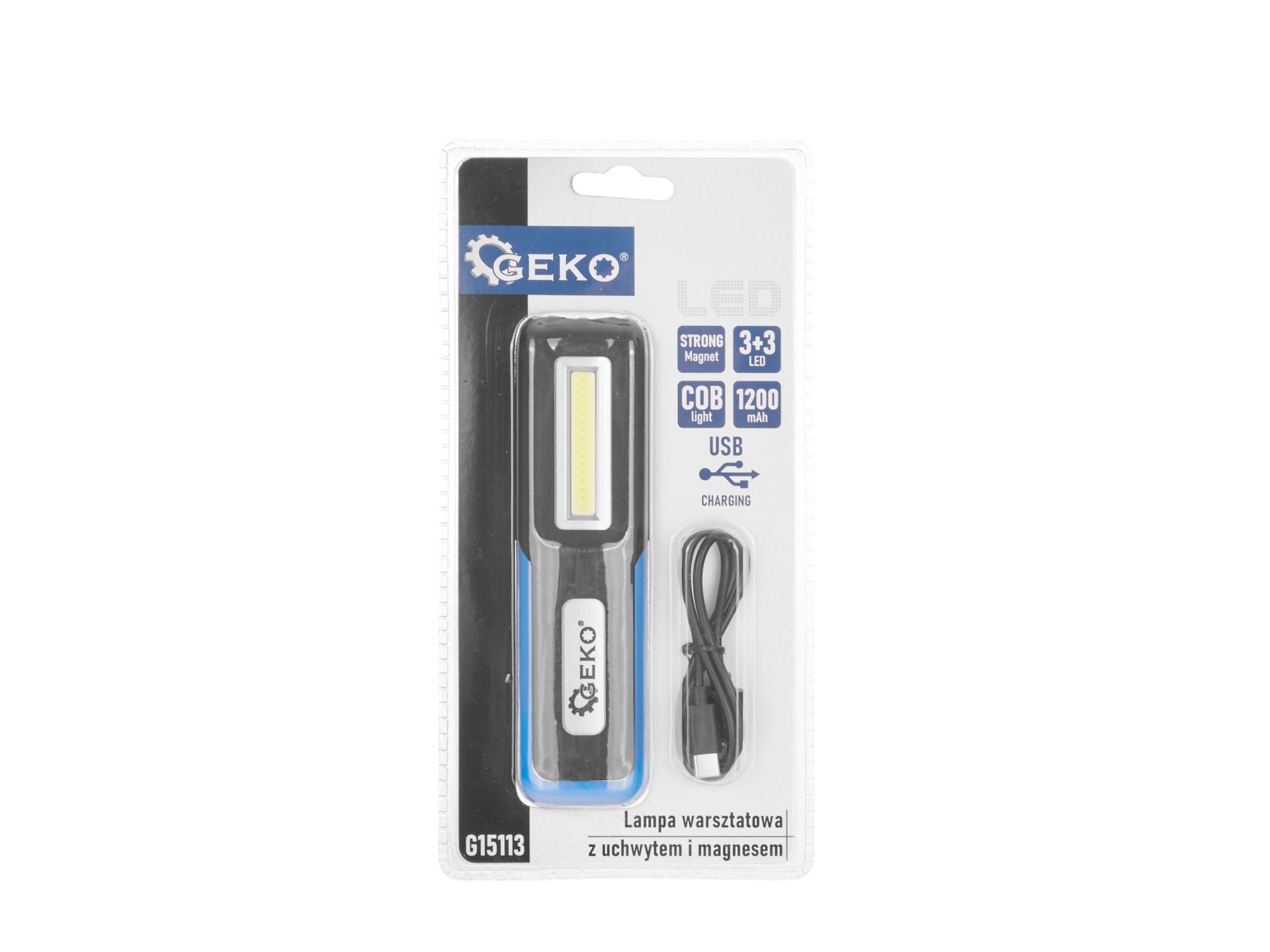 Работна LED лампа, зареждаща се 3W LED COB 1200mAh