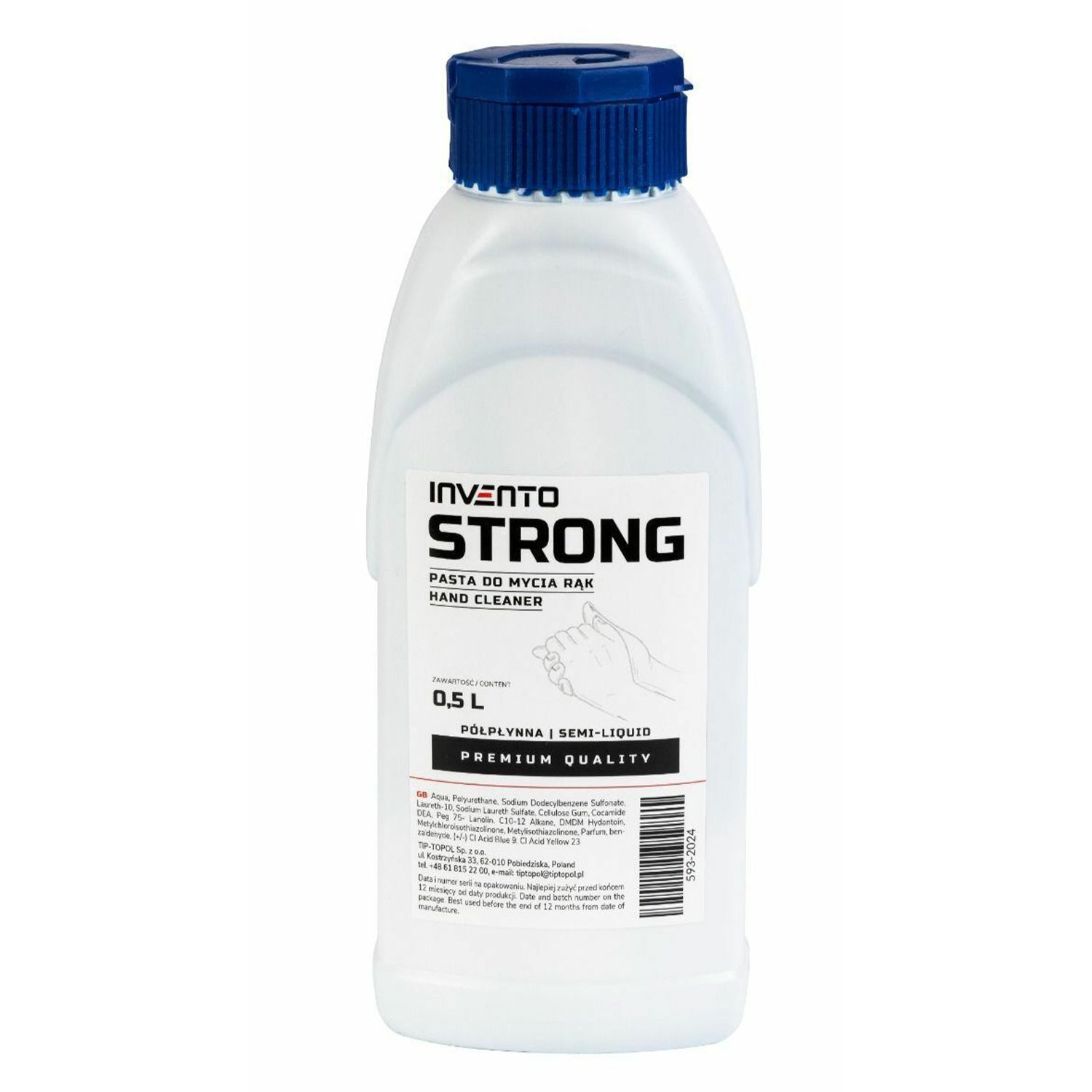 Гел за дезинфекция на ръце 0,5 л STRONG INVENTO