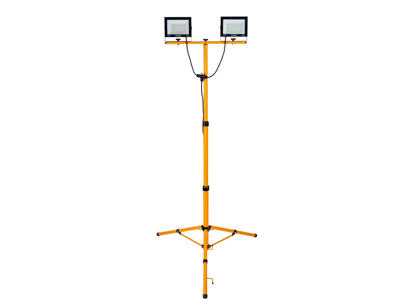 Прожектор, LED работна лампа 2 x 50W с регулируема стойка 60-160 см, неутрално бяло 4500K IP66 - KELTIN