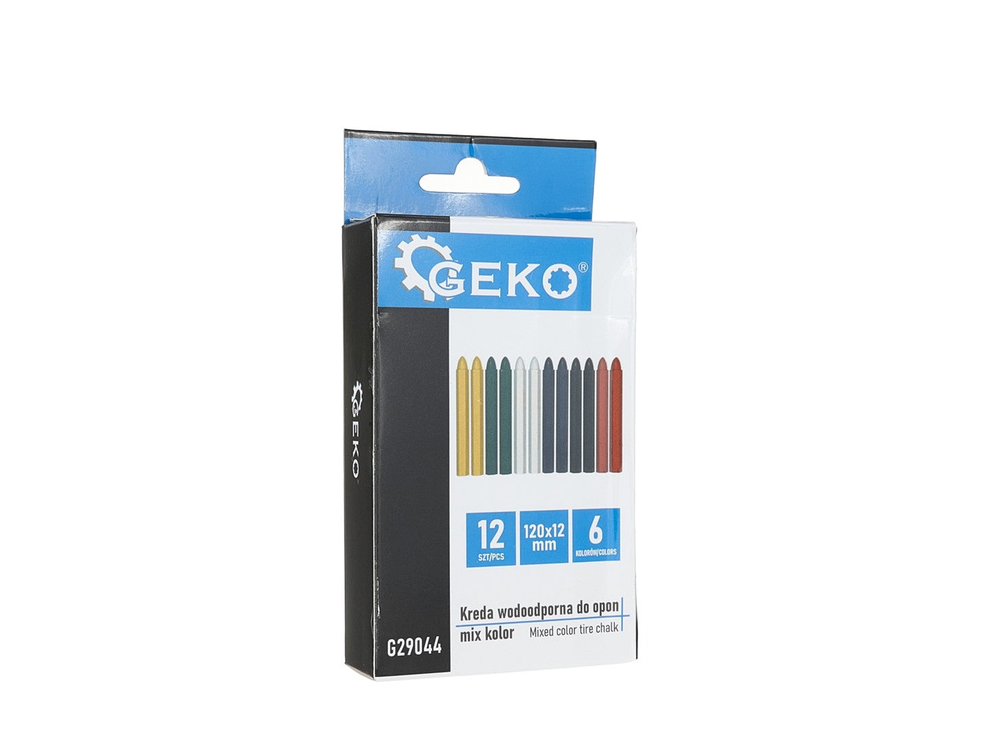 Комплект креда за гуми 12 бр. 6 цвята GEKO