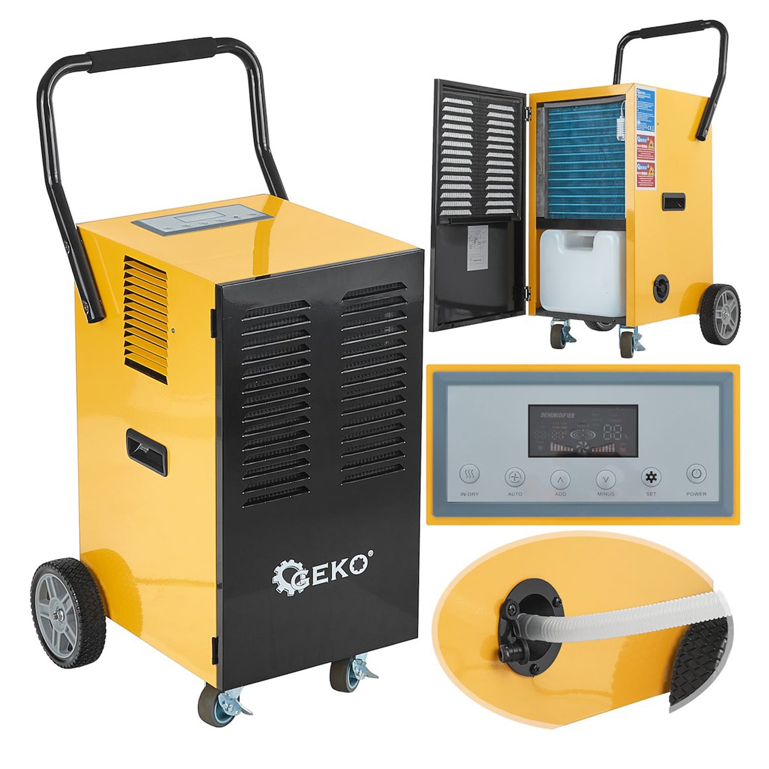 Индустриален влагоабсорбатор 50L/24H 50-120m2 650W